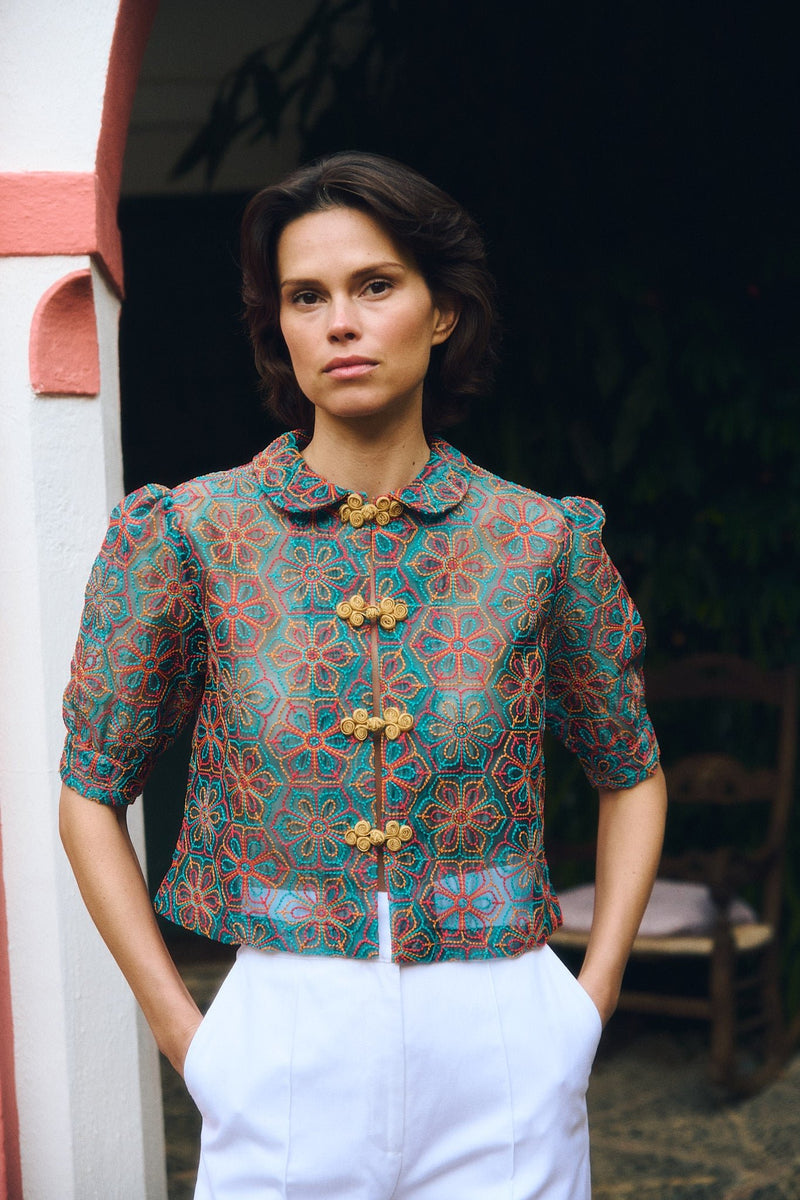 Maria de la Orden | Bibi Top Tulle Flowers