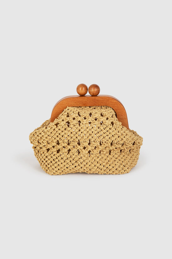 Bourse Raffia Natural - Maria de la Orden