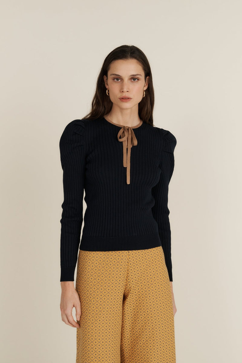 Maria de la Orden | Marlo Top Navy