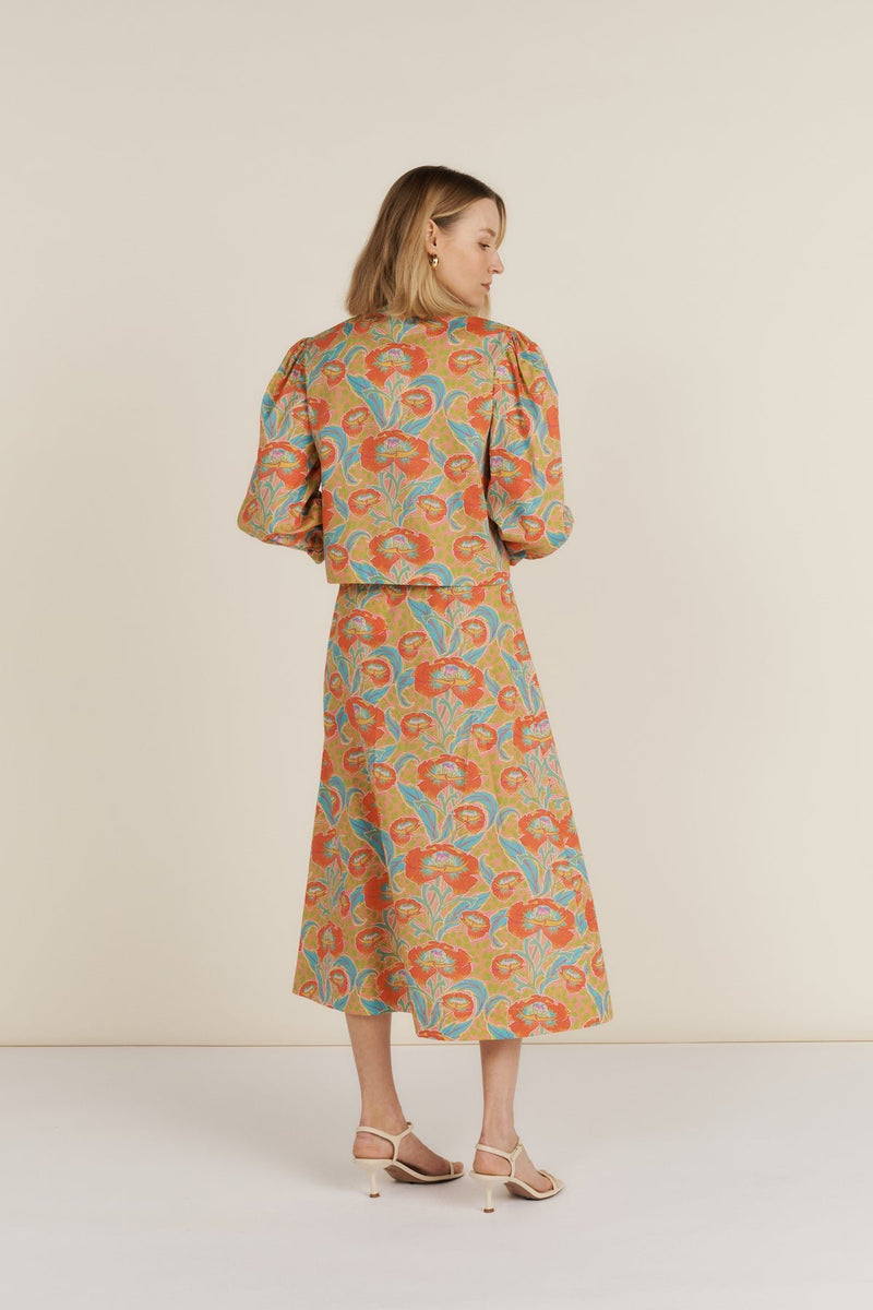 Maria de la Orden | Sacha Skirt Pink Garden