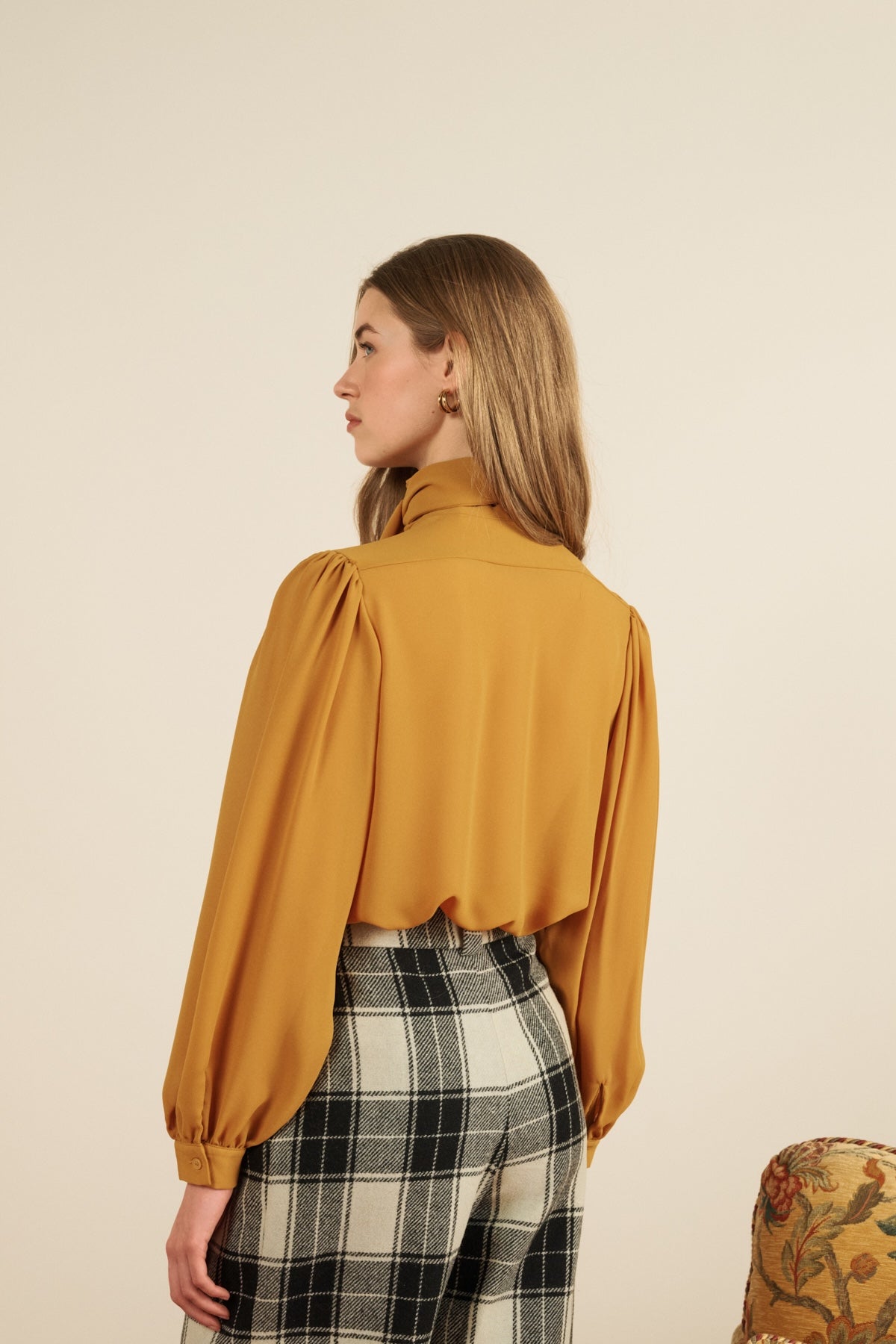 Maria de la Orden | Chesnut Pants B&W Checks display picture 1