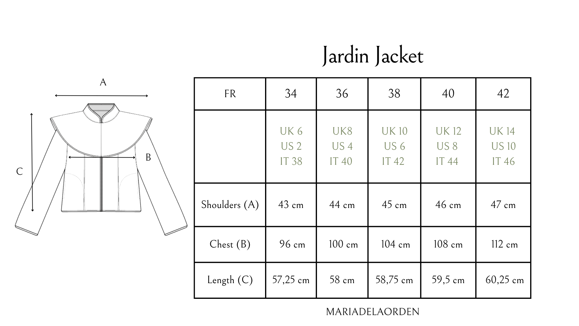 Maria de la Orden | Jardin Jacket Green Velvet Maria de la Orden | Jardin Jacket Green Velvet
