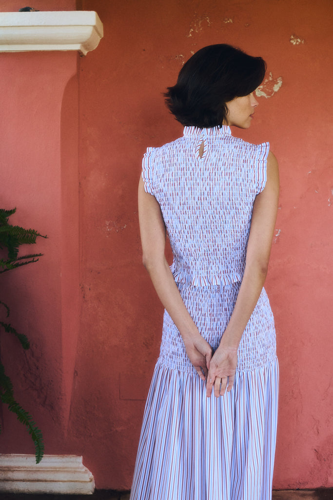 Maria de la Orden | Ruby Dress Blue Stripes Maria de la Orden | Ruby Dress Blue Stripes