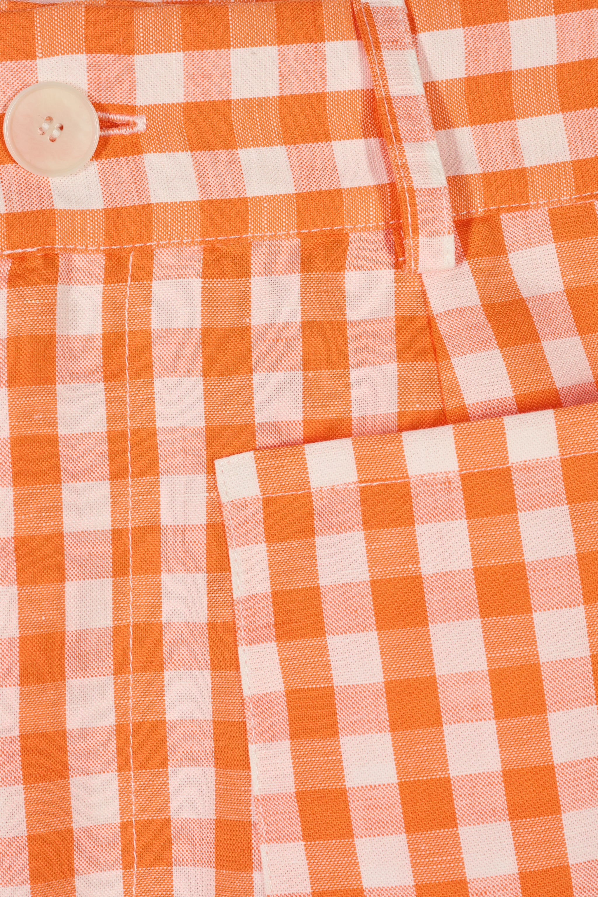 Maria de la Orden | Niza Pants Orange Vichy