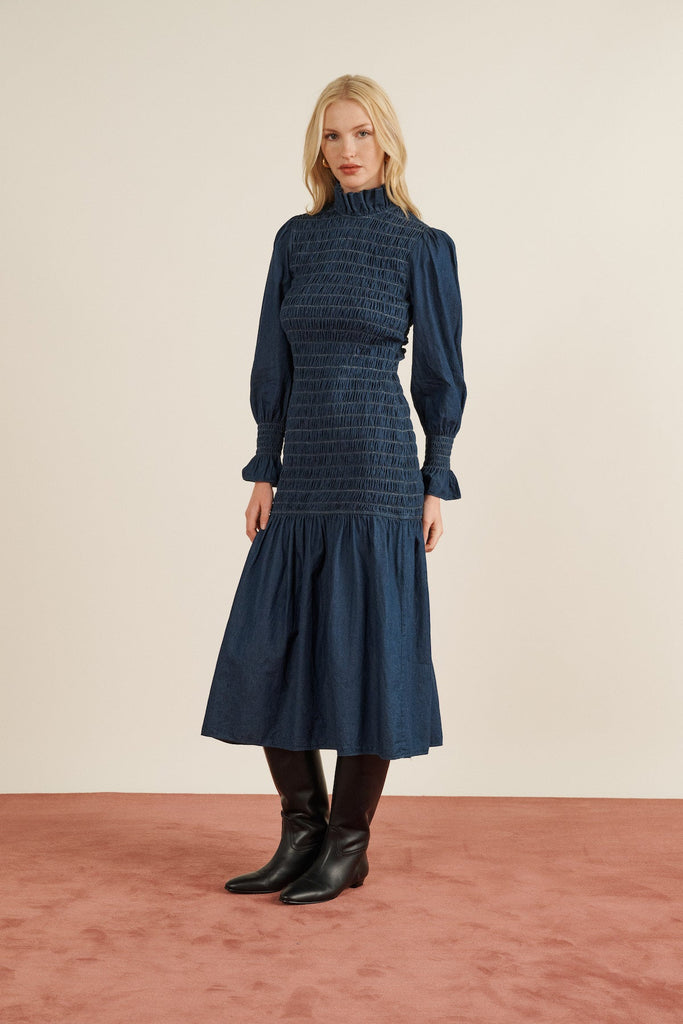 Aleria Long Dress - Maria de la Orden