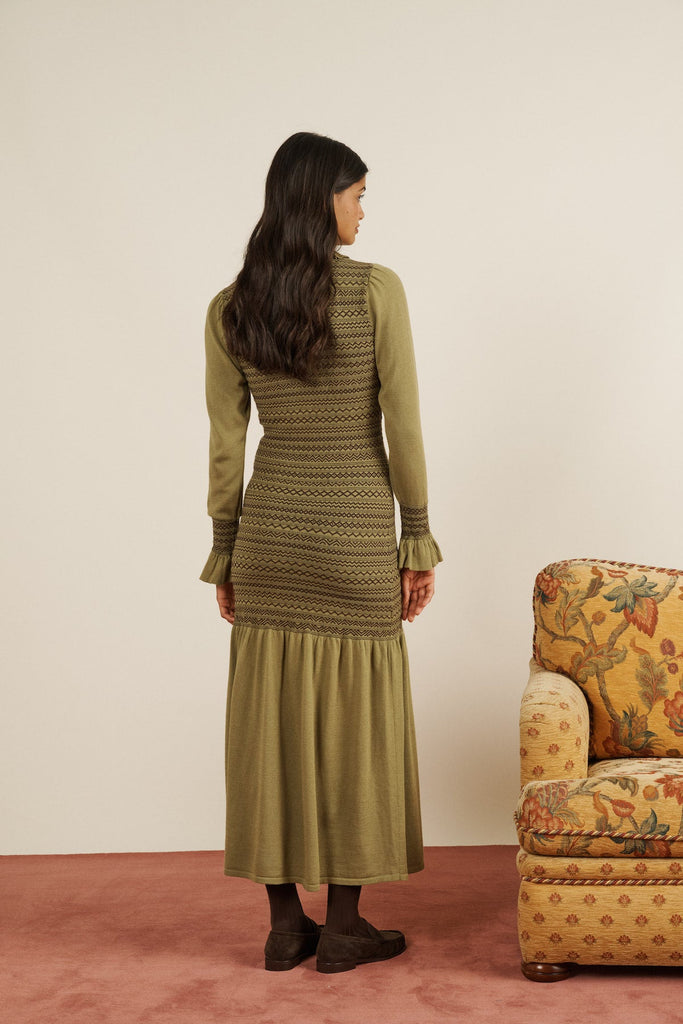 Aleria Long Knit Dress - Maria de la Orden