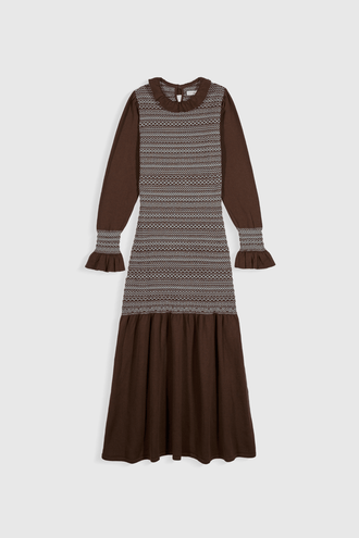Aleria Long Knit Dress - Maria de la Orden