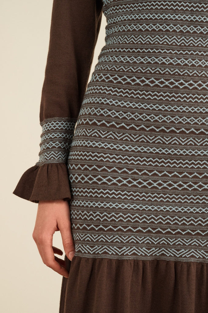 Aleria Long Knit Dress - Maria de la Orden