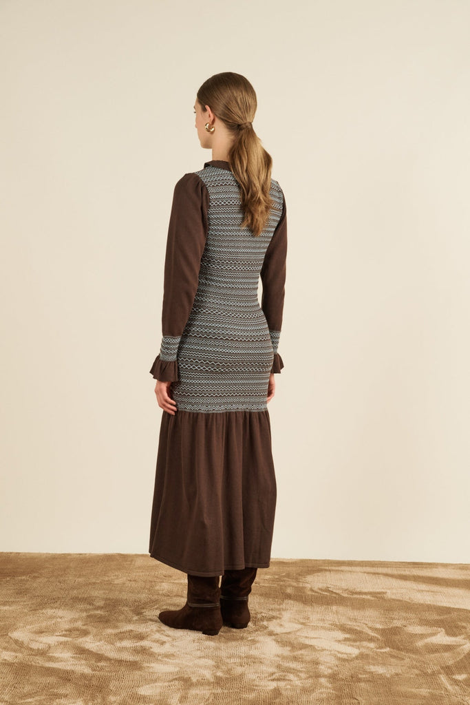 Aleria Long Knit Dress - Maria de la Orden