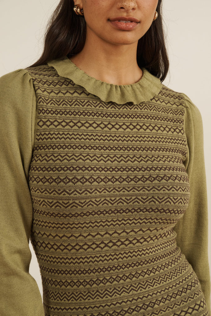 Aleria Long Knit Dress - Maria de la Orden