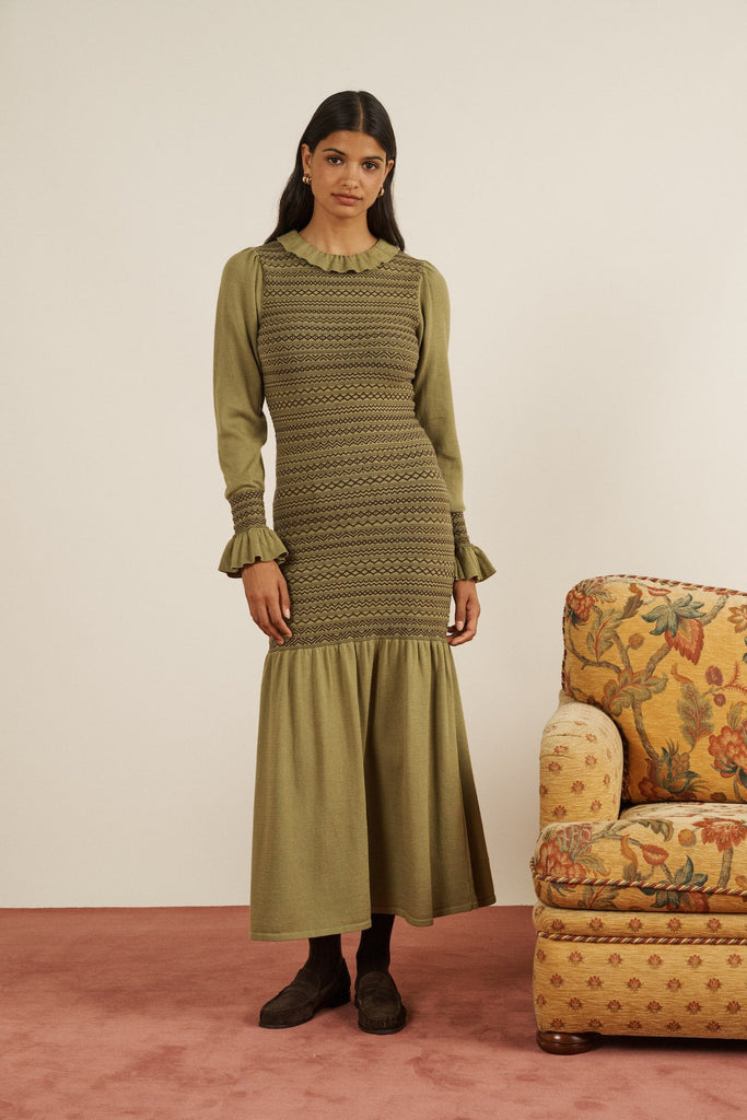 Aleria Long Knit Dress - Maria de la Orden