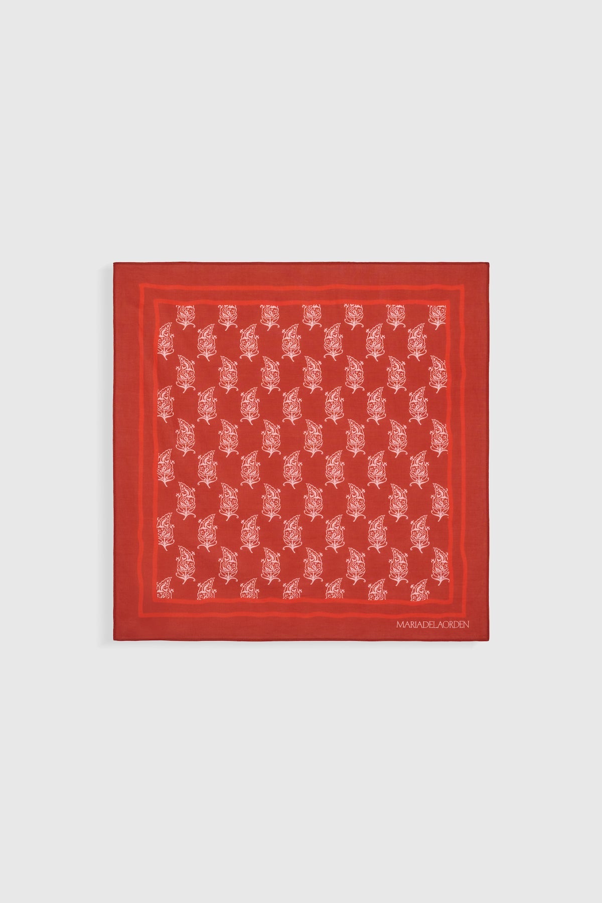 Maria de la Orden | April Small Scarf Red