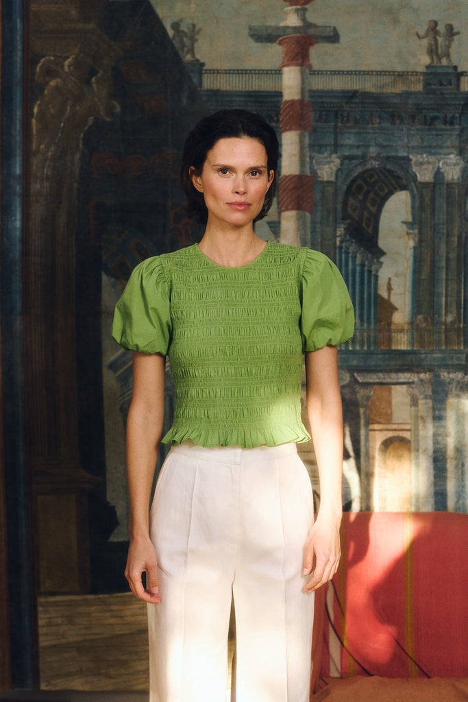 Maria de la Orden | Baila Top Piquant Green