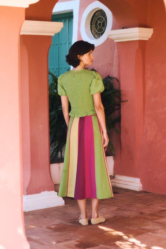Maria de la Orden | Baila Top Piquant Green