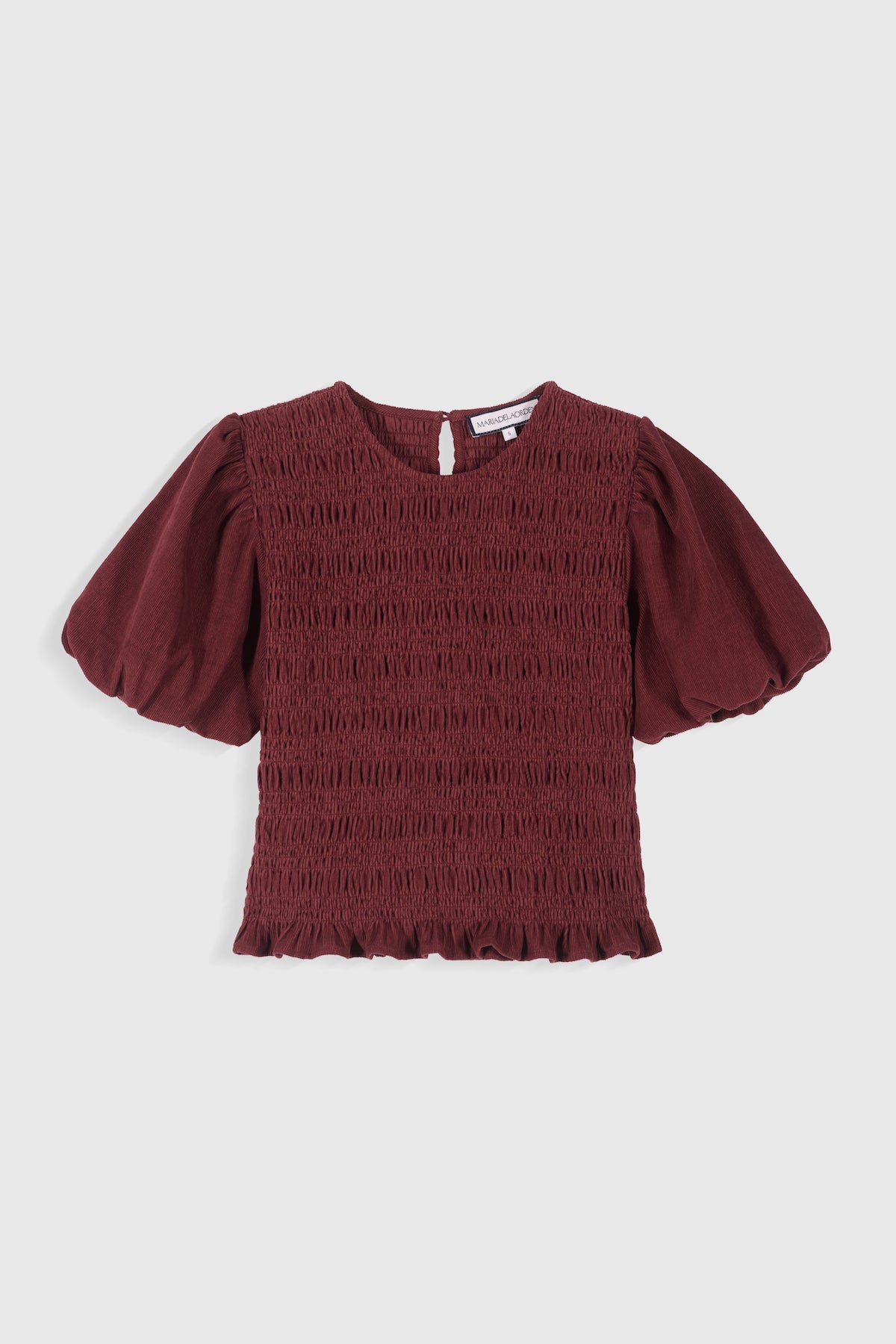 Maria de la Orden | Baila Top Burgundy Corduroy
