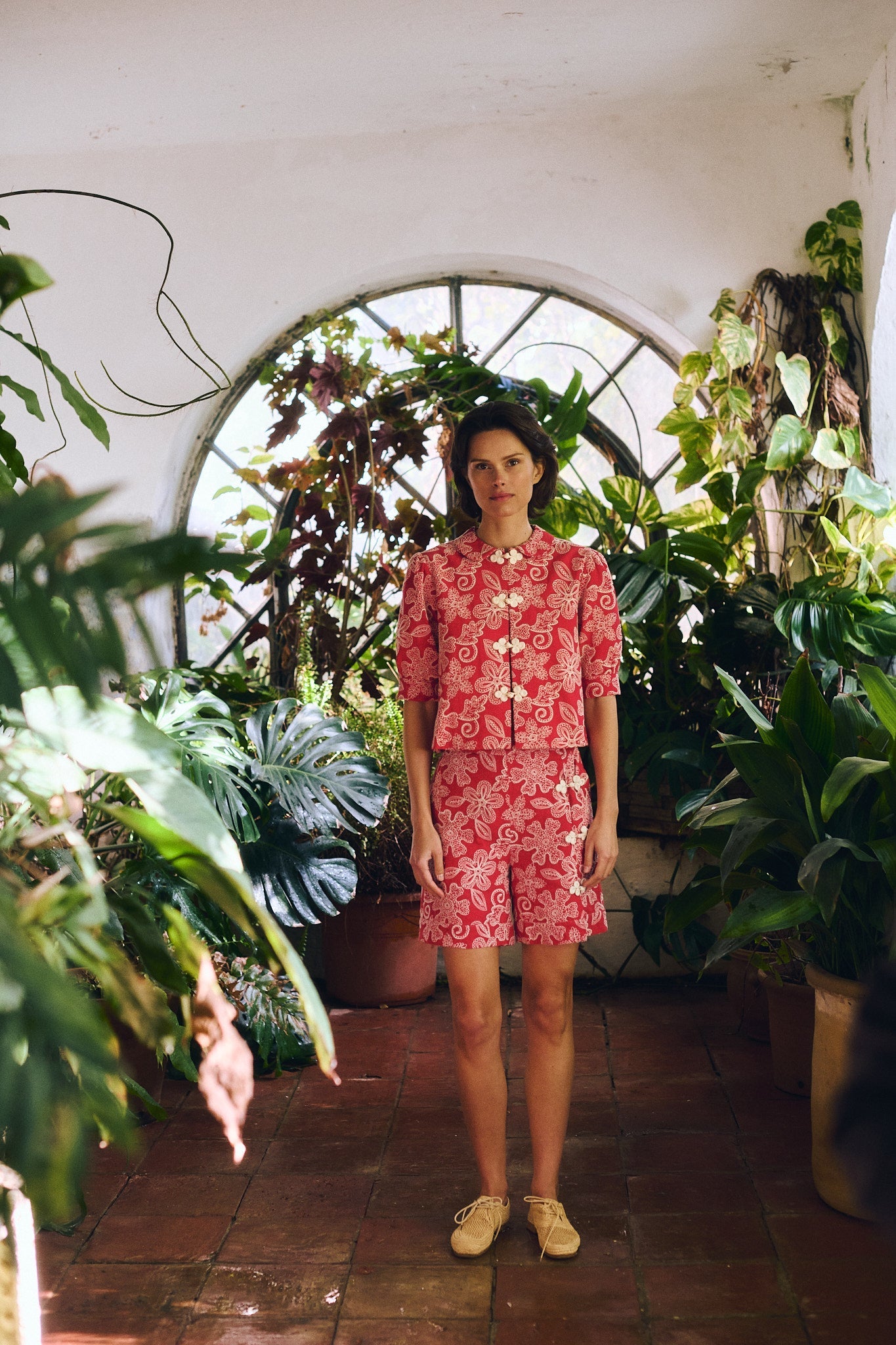 Maria de la Orden | Bibi Top Red Flowers