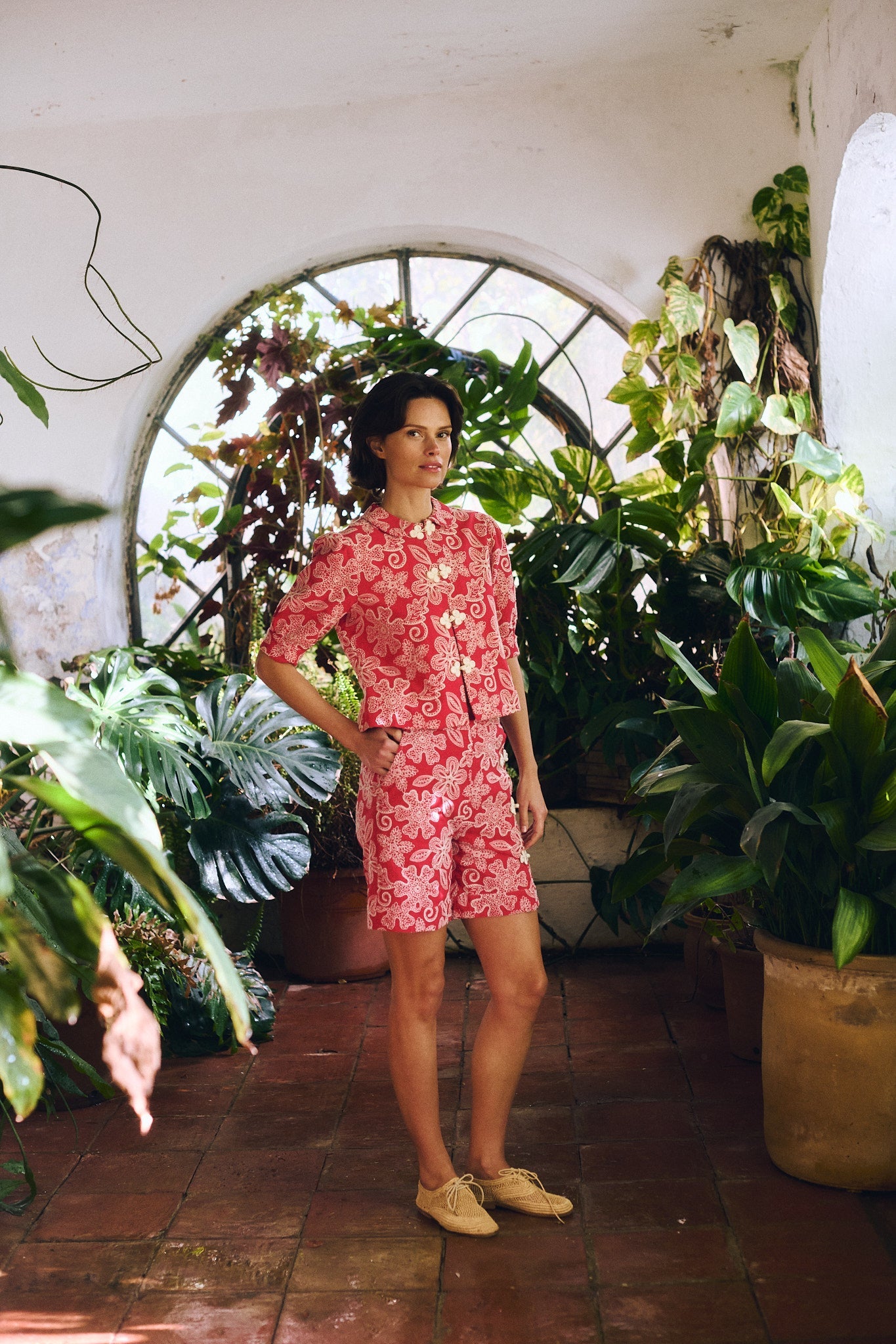 Maria de la Orden | Bibi Top Red Flowers