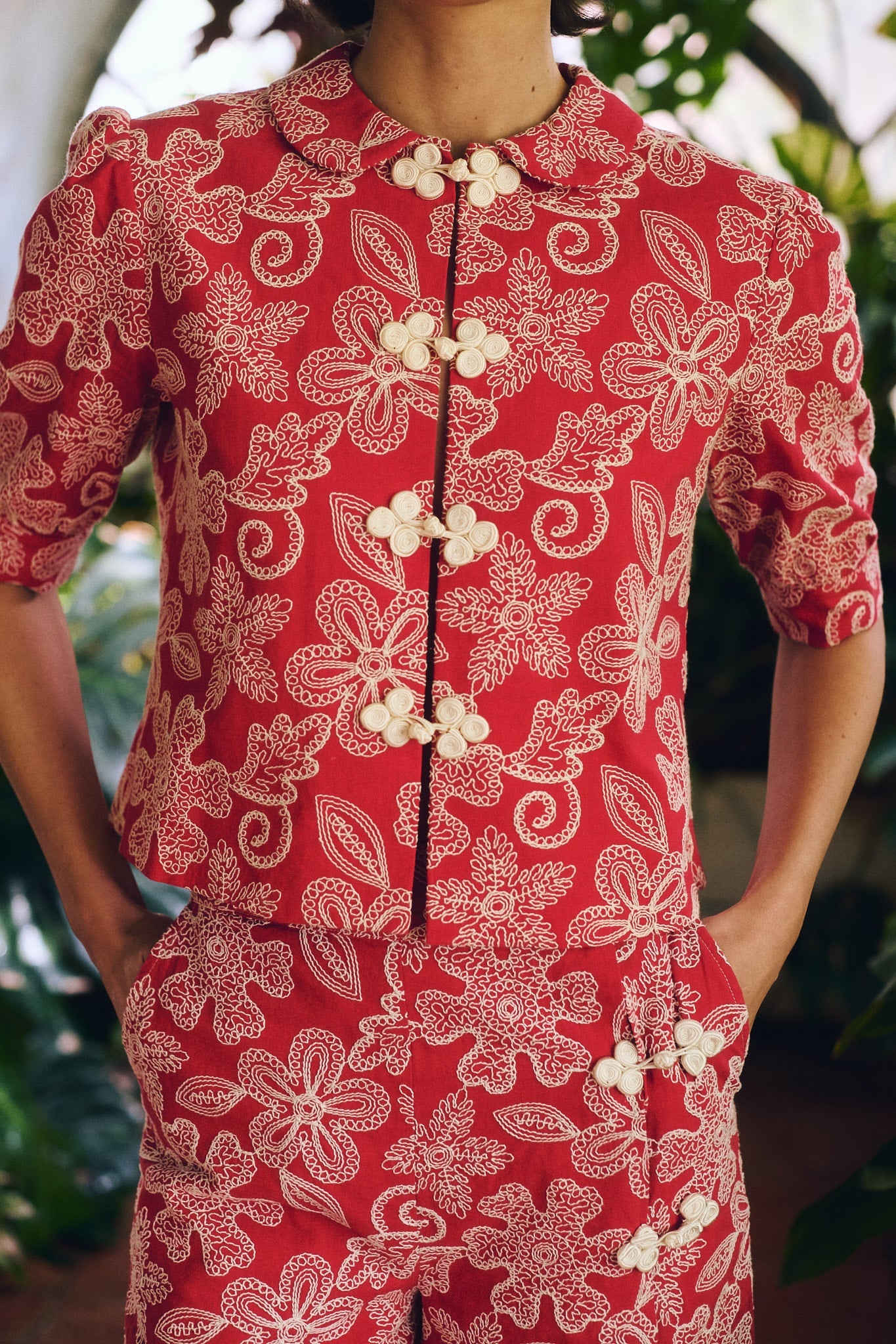 Maria de la Orden | Bibi Top Red Flowers