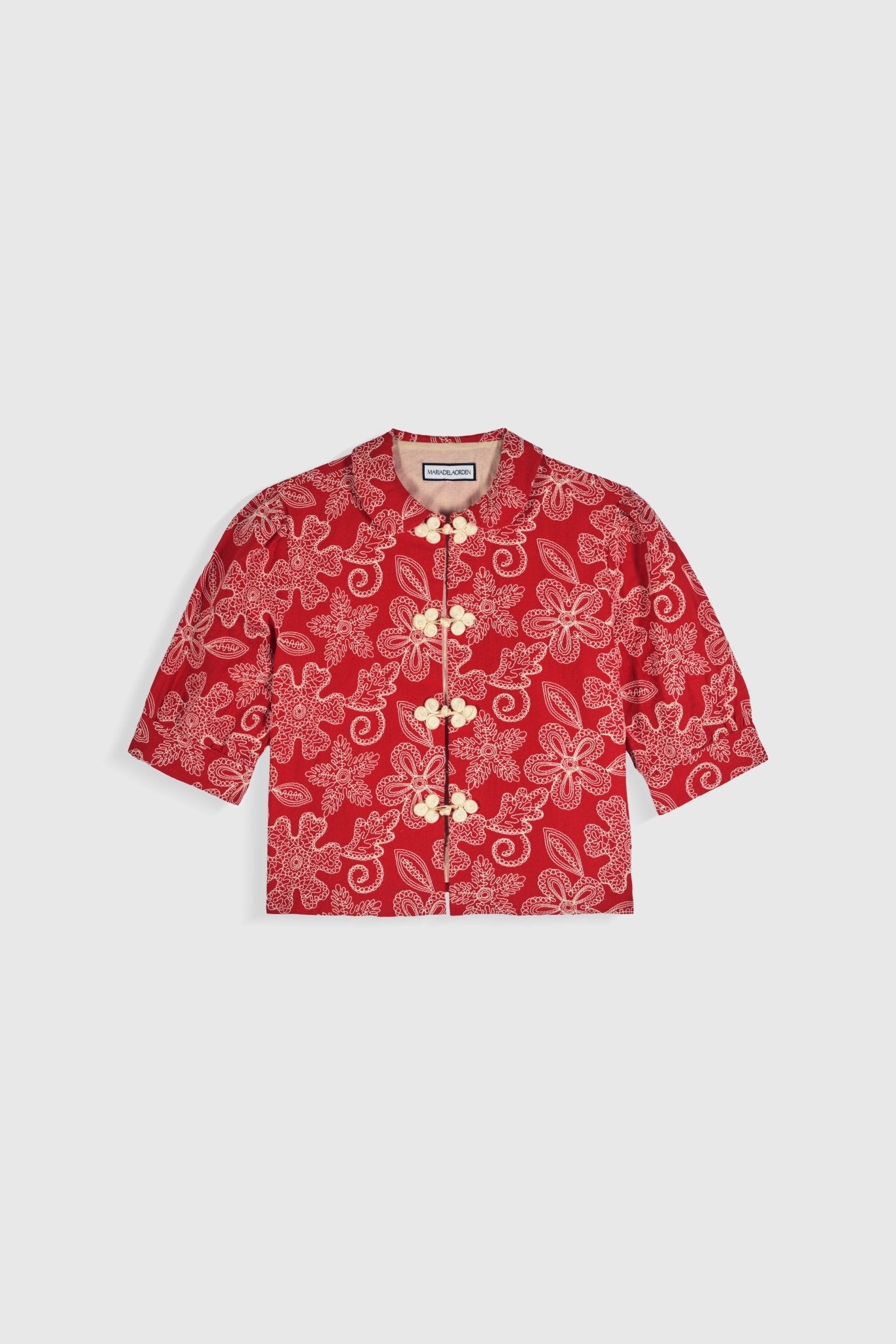 Maria de la Orden | Bibi Top Red Flowers