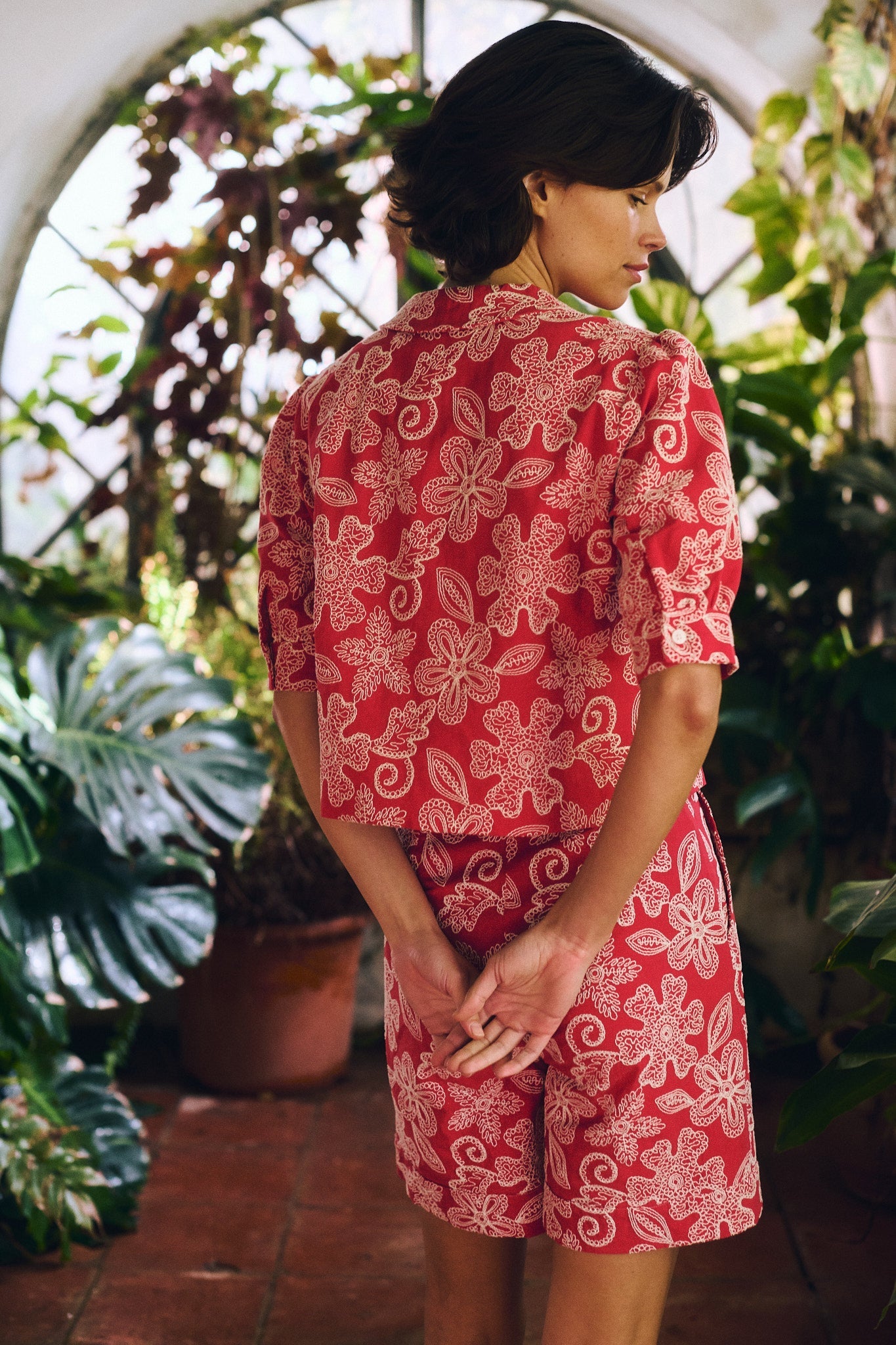 Maria de la Orden | Bibi Top Red Flowers