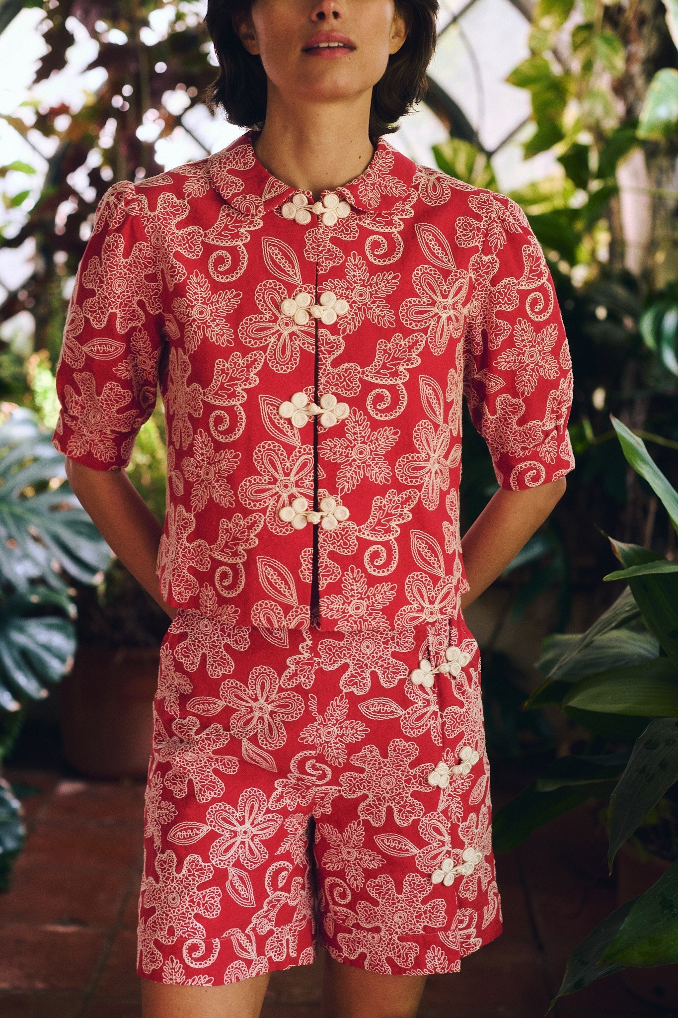 Maria de la Orden | Bibi Top Red Flowers