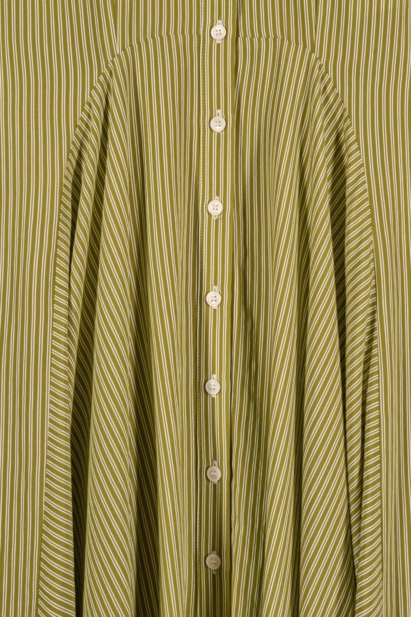 Bisou Dress - Green Stripes