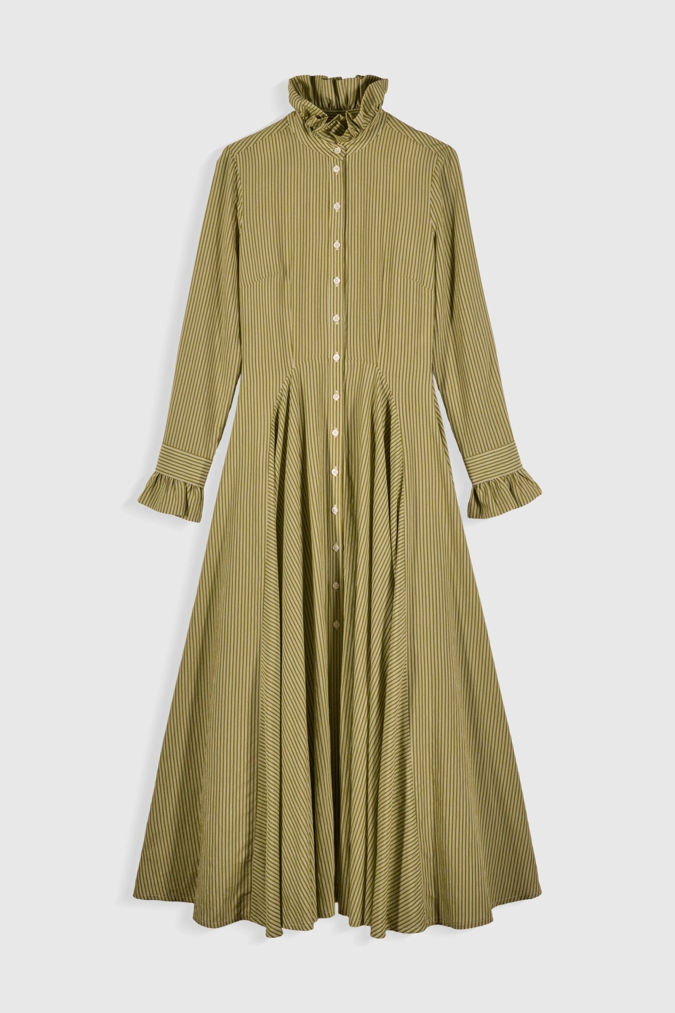 bisou bisou long sleeve dress Bisou Dress - Green Stripes