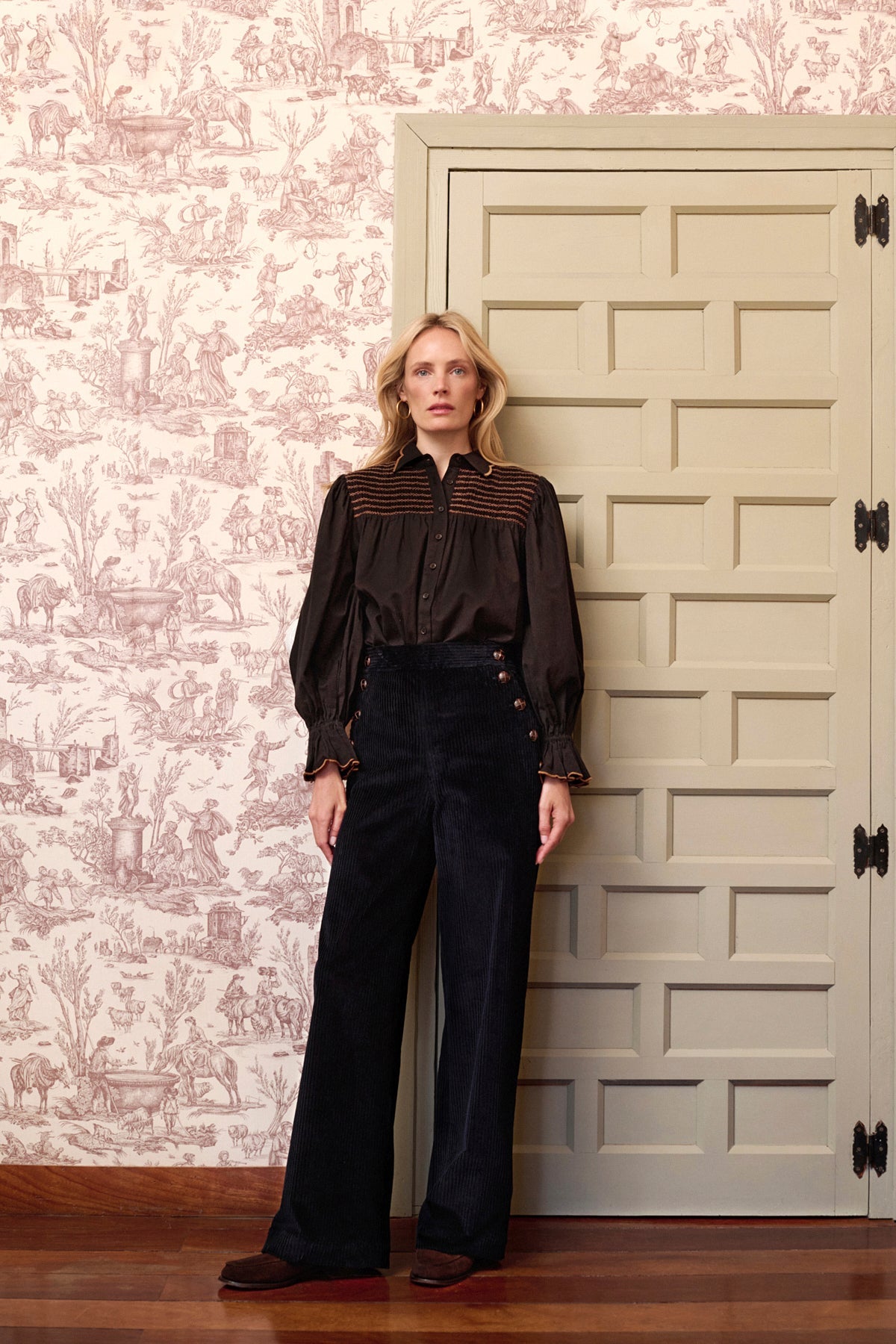 Maria de la Orden | Blossom Shirt Black