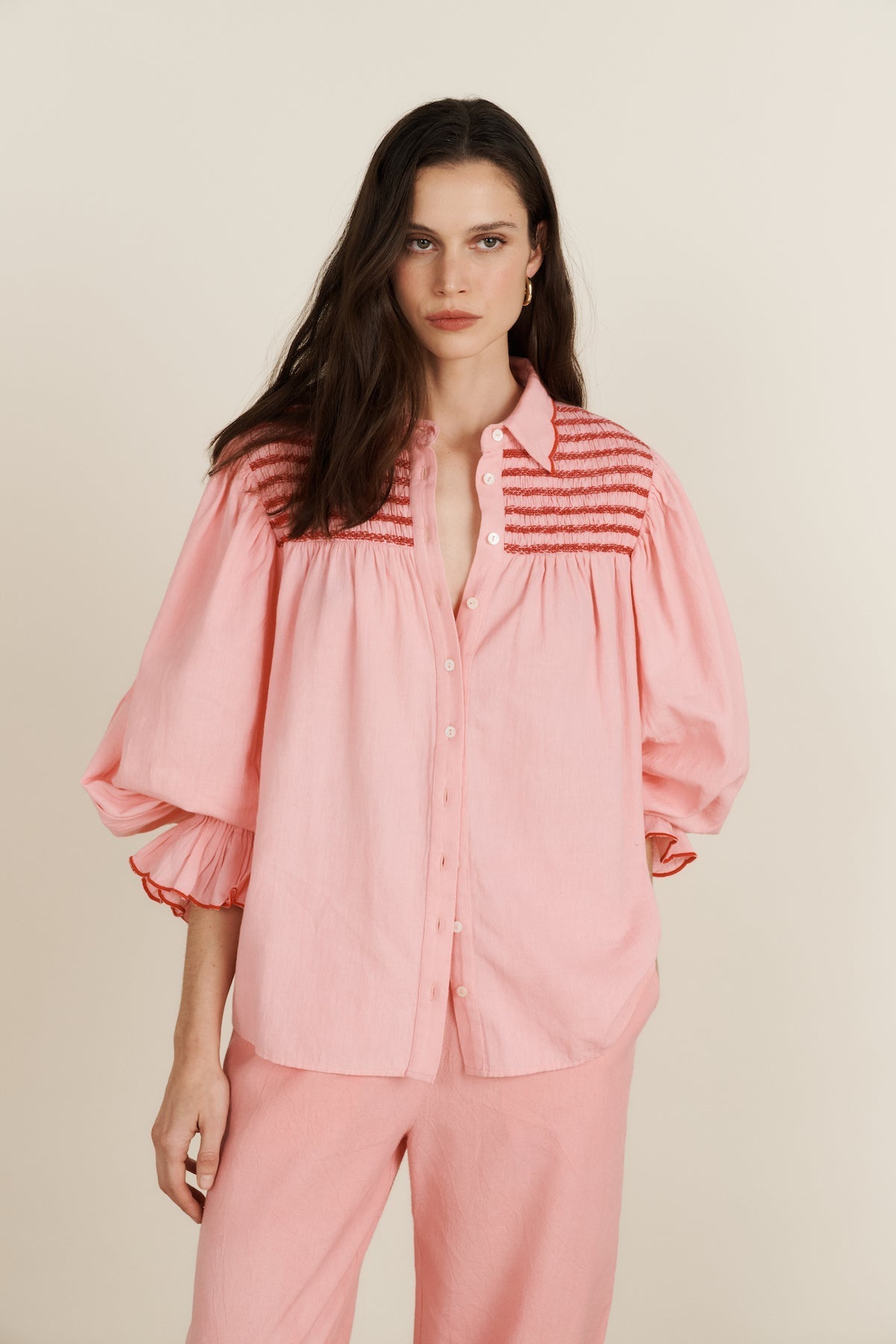 OHGA♡WHIPRU BLOUSE PATTERN BLOUSE | OHGA