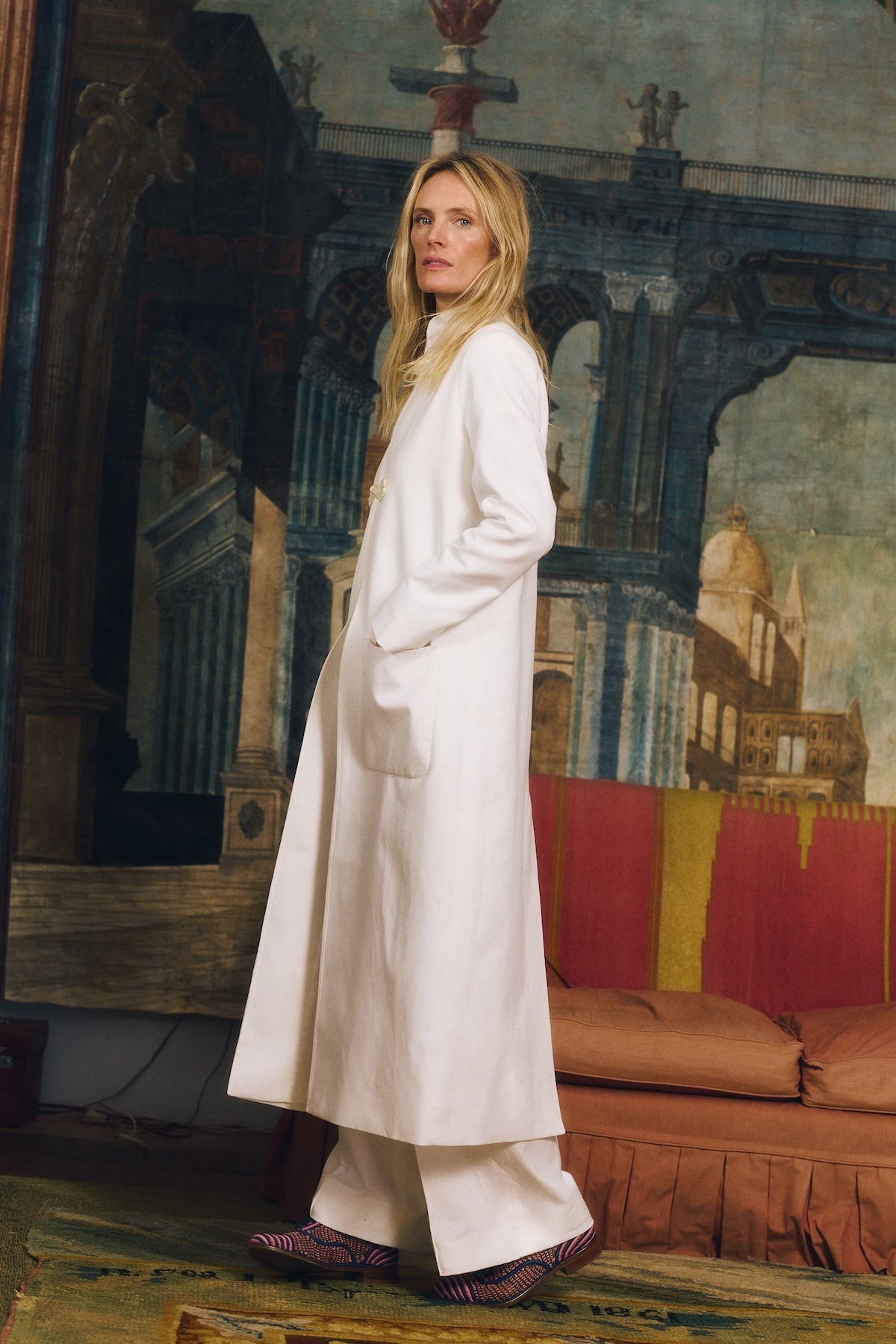 Maria de la Orden | Carnot Coat White Linen