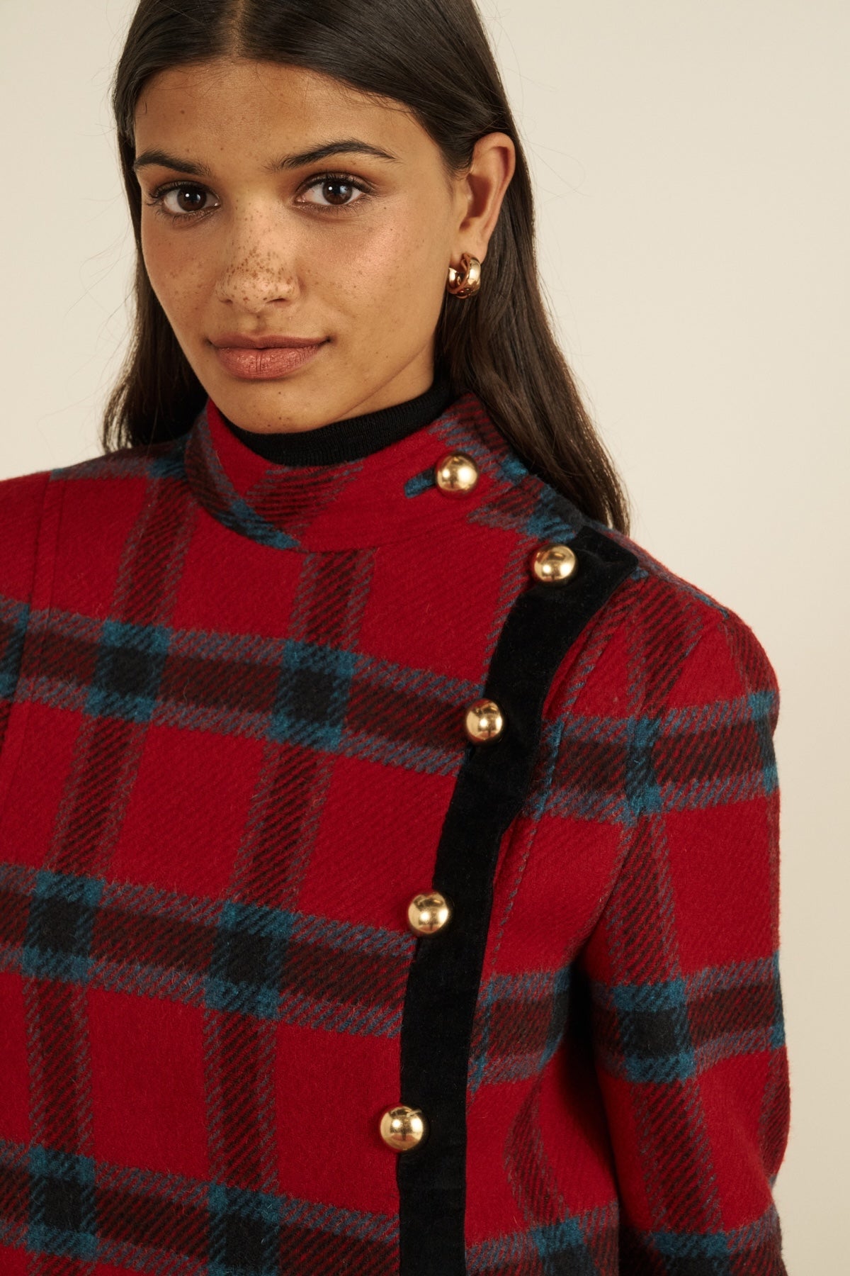Maria de la Orden | Casimir Coat Red Checks