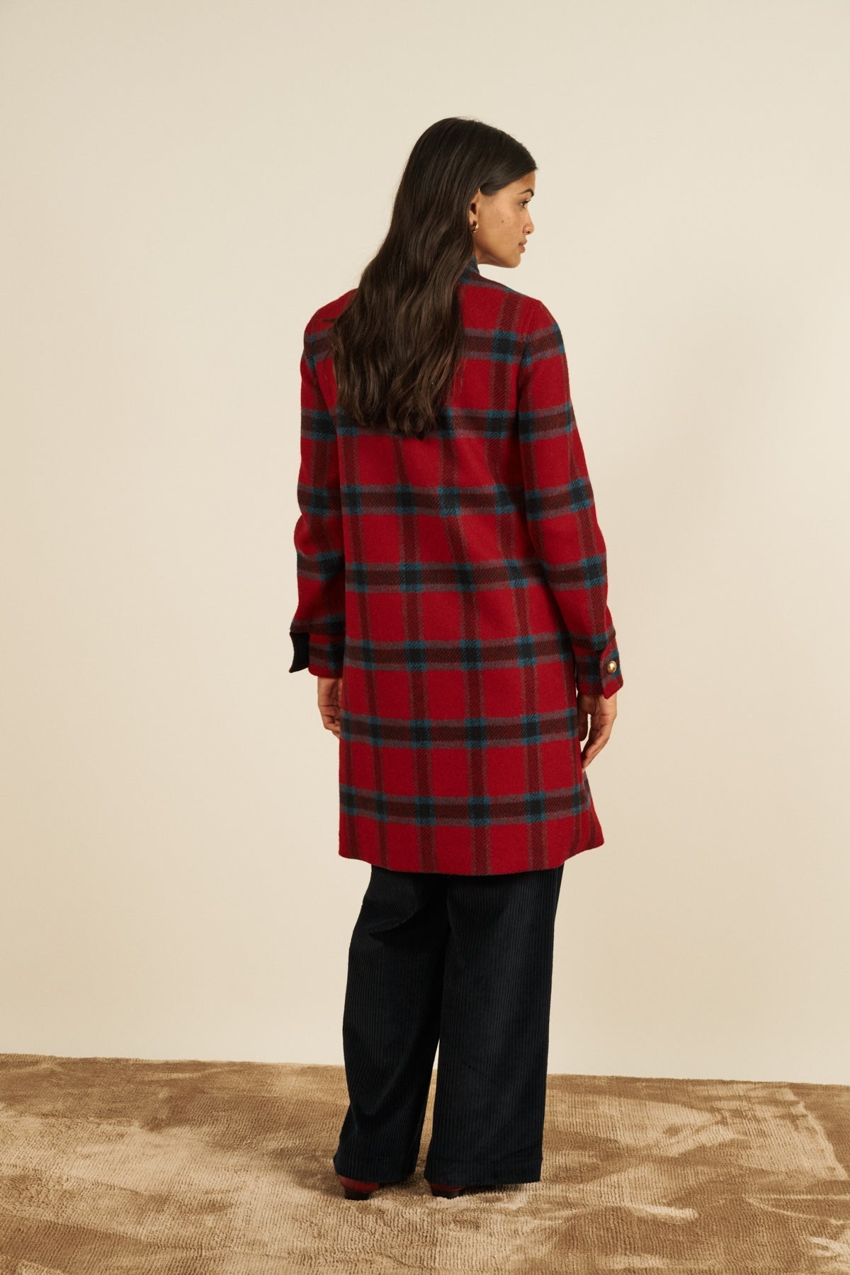 Maria de la Orden | Casimir Coat Red Checks
