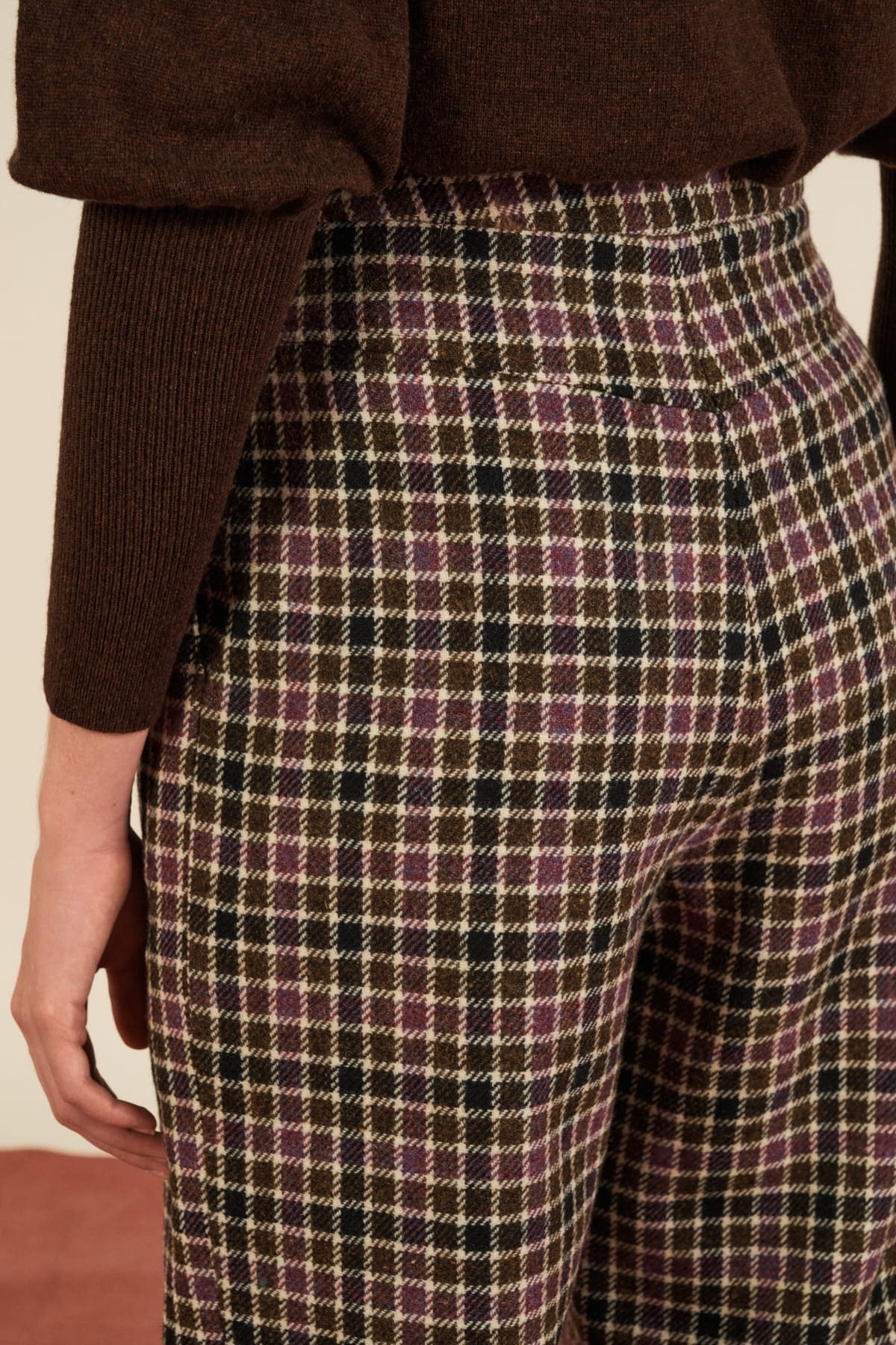 Maria de la Orden | Charly Pants Brown Checks
