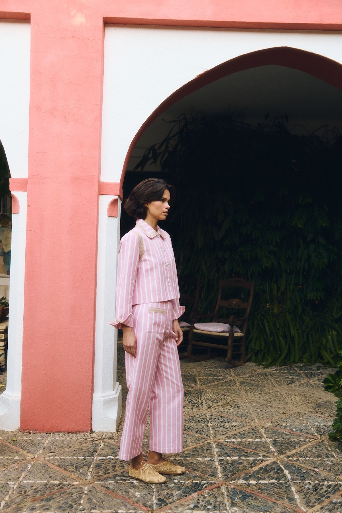 Maria de la Orden | Clover Jacket Pink Stripes