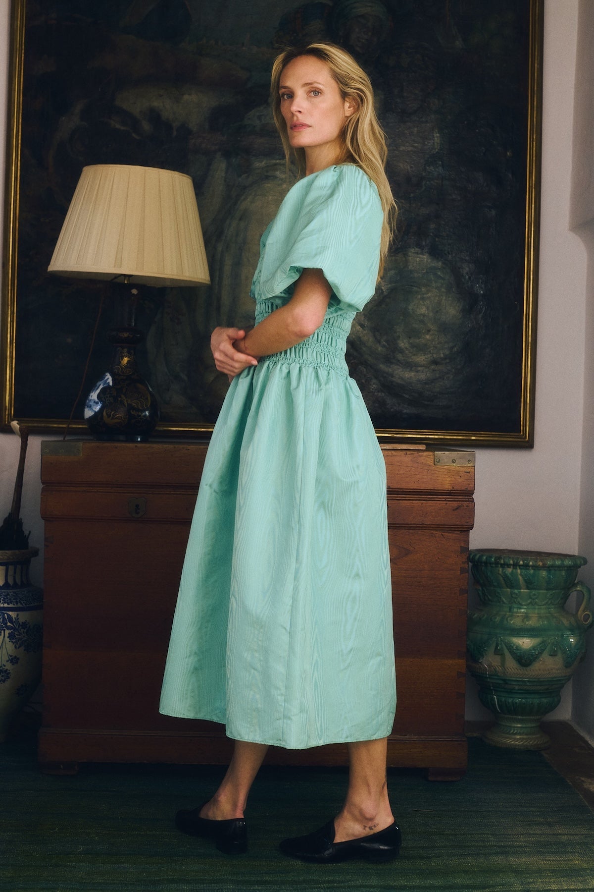 Diana Dress - Aqua Blue - Maria de la Orden Diana Dress - Aqua Blue - Maria de la Orden