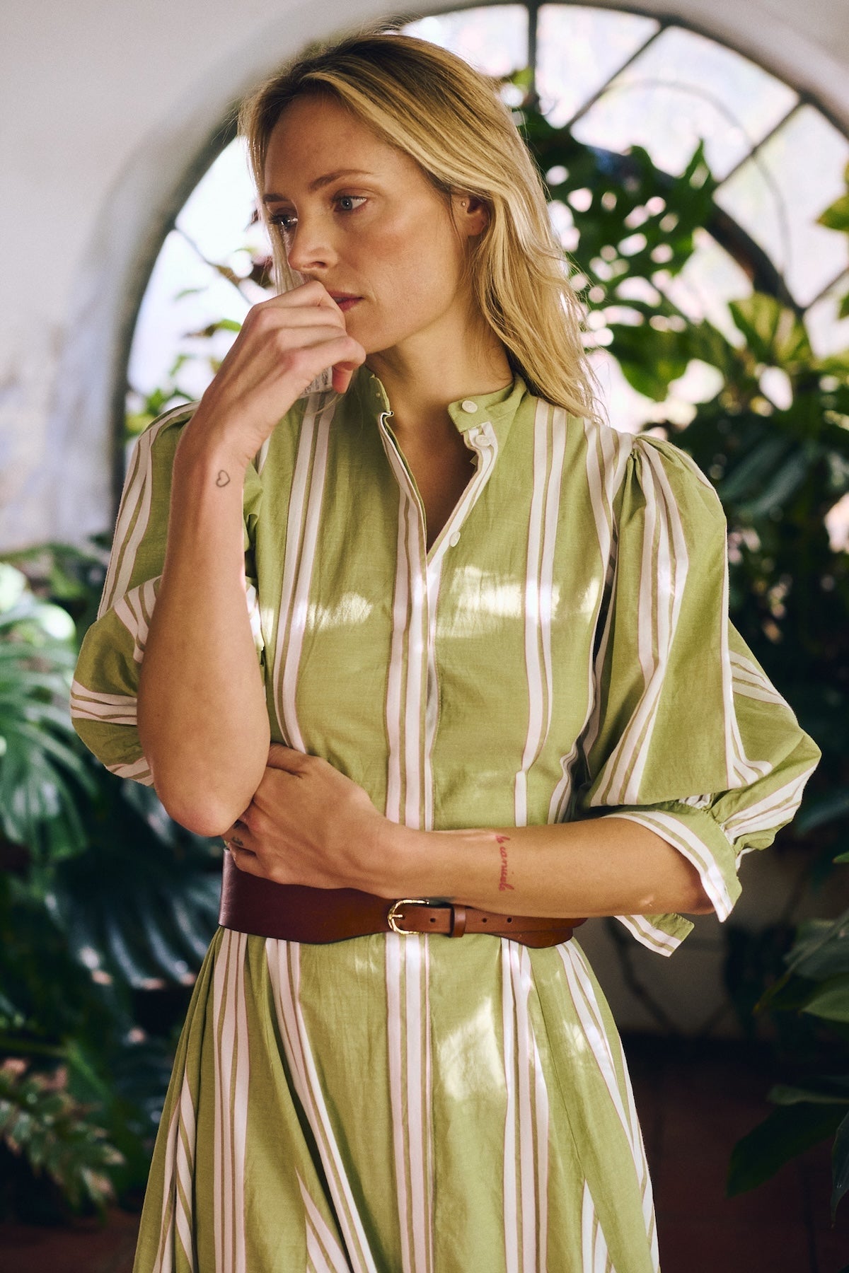dimitra maxi dress Dimitra Dress - Green Stripes