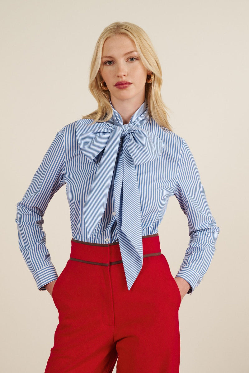 Maria de la Orden | Fairy Shirt Blue Multi Stripes