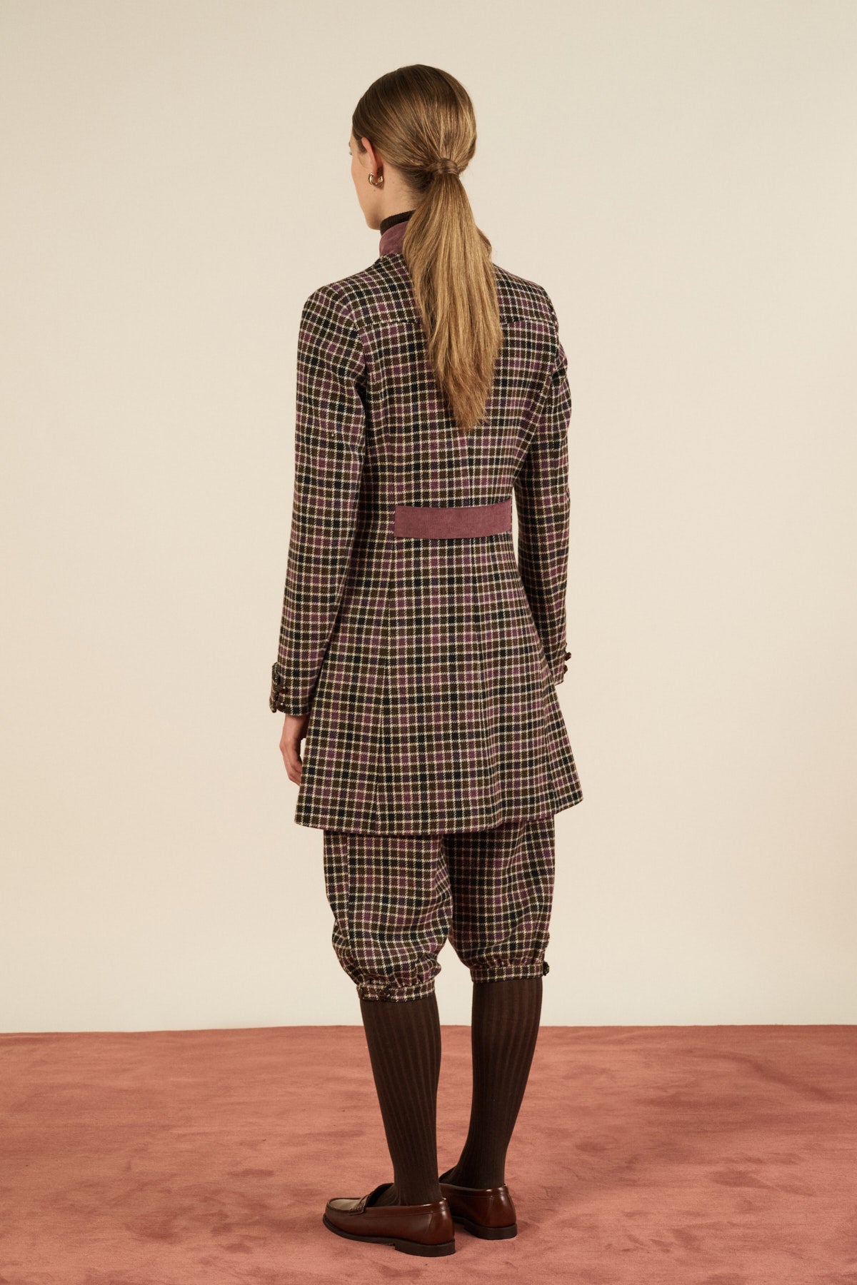 Maria de la Orden | James Jacket Purple Checks