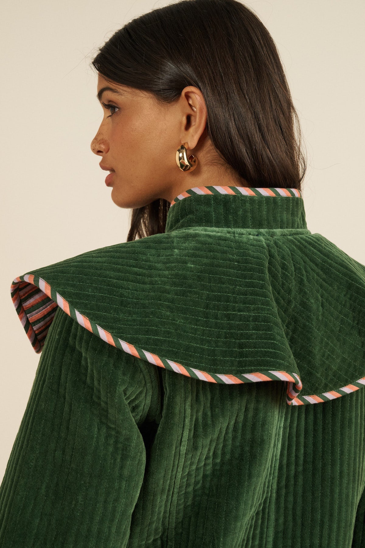 Maria de la Orden | Jardin Jacket Green Velvet