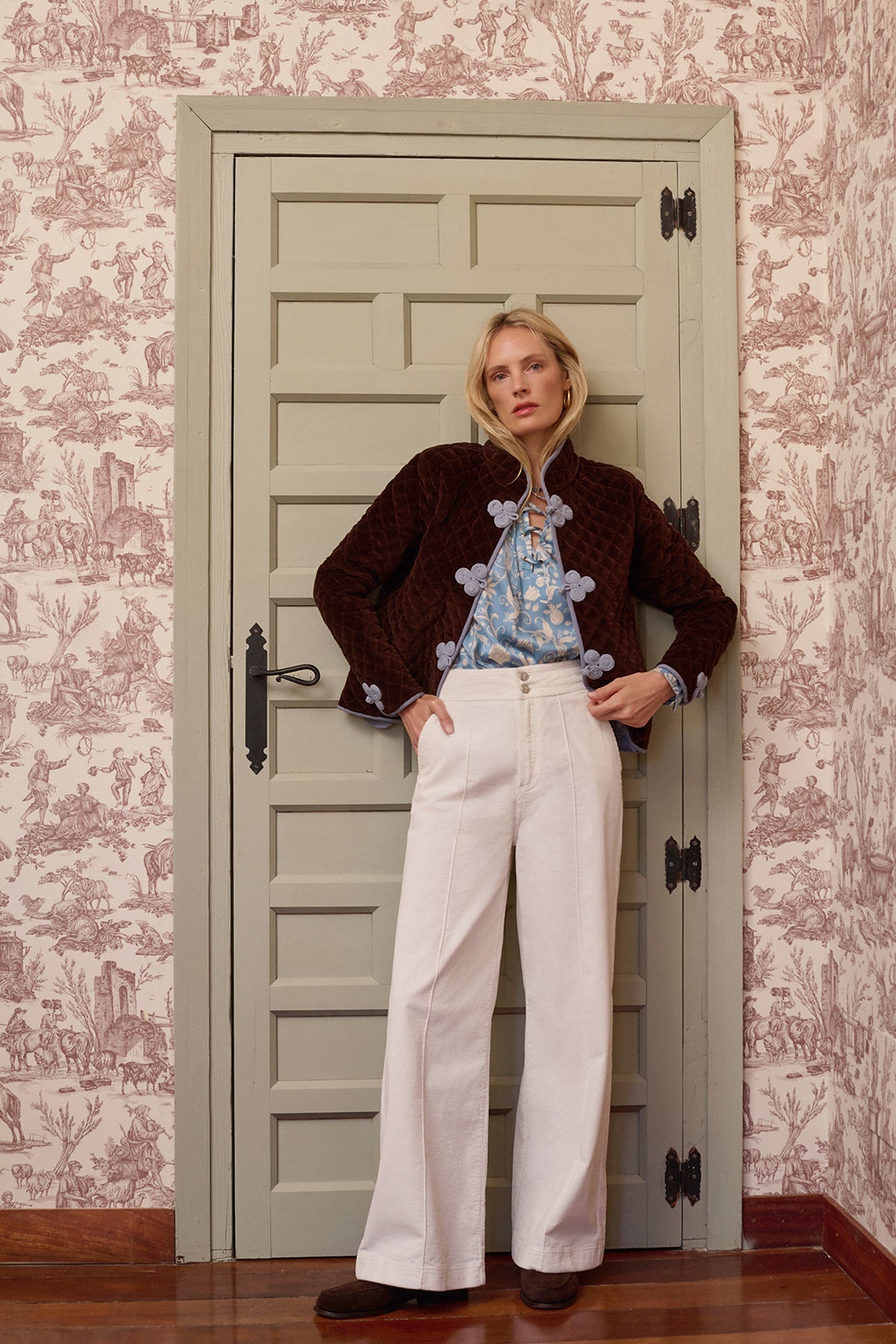 Maria de la Orden | Jazz Jacket Brown Padded Velvet