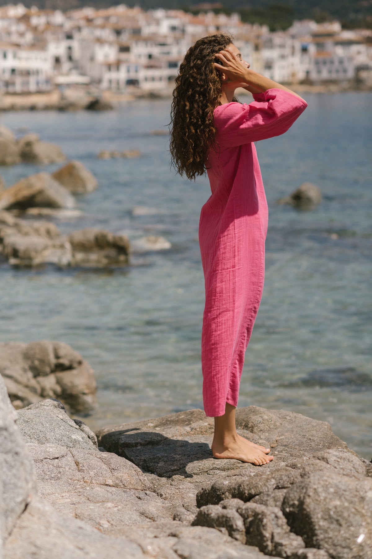 ワンピース andmary Della ribbon dress pink ANDMARY Della ribbon dress andmary Della ribbon tops pink