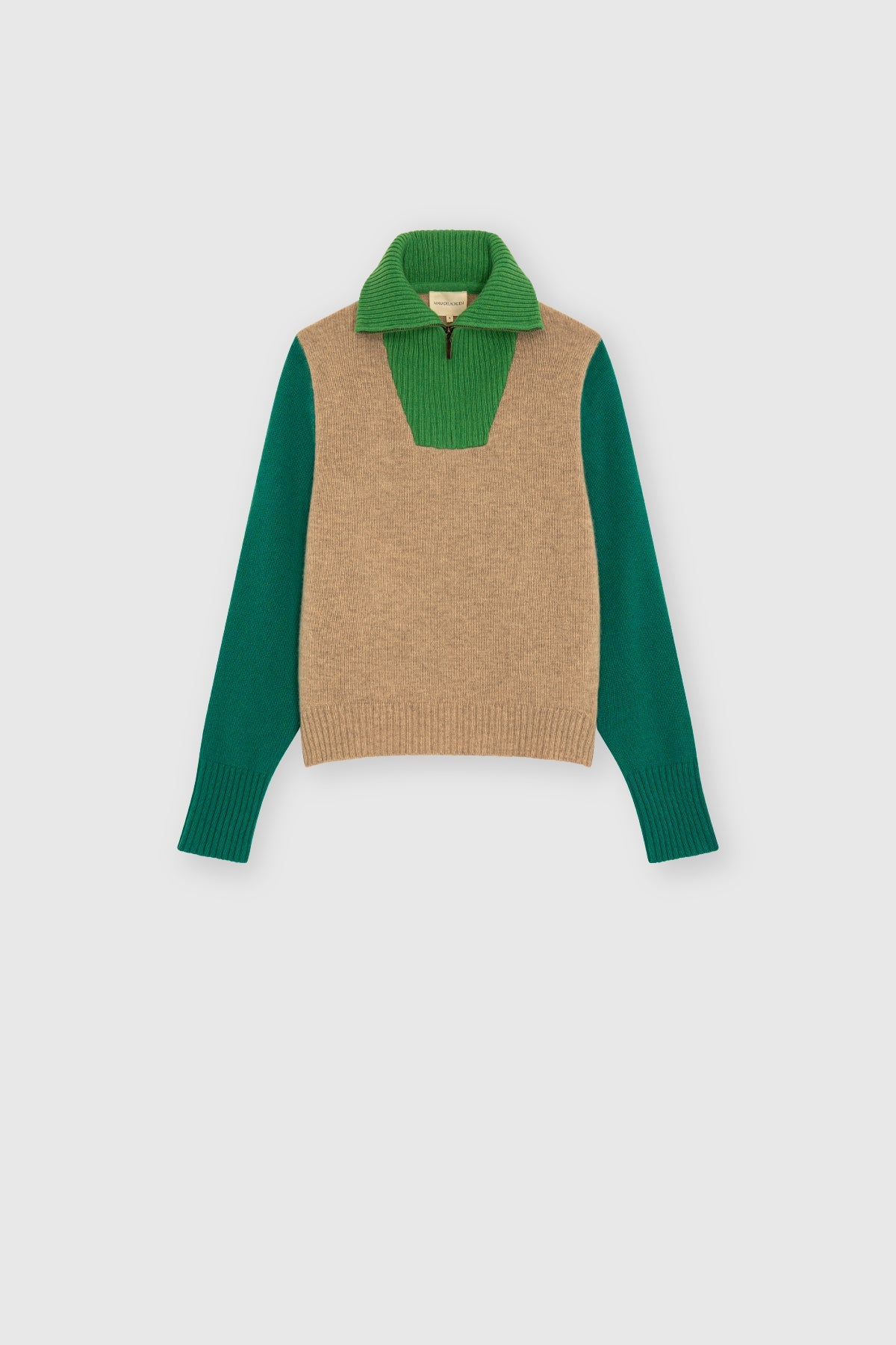 Leandra Colorblock Cashmere Sweater | Maria de la Orden