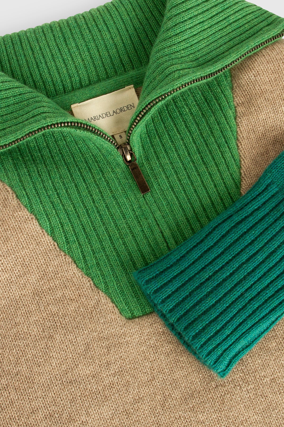 Leandra Colorblock Cashmere Sweater | Maria de la Orden