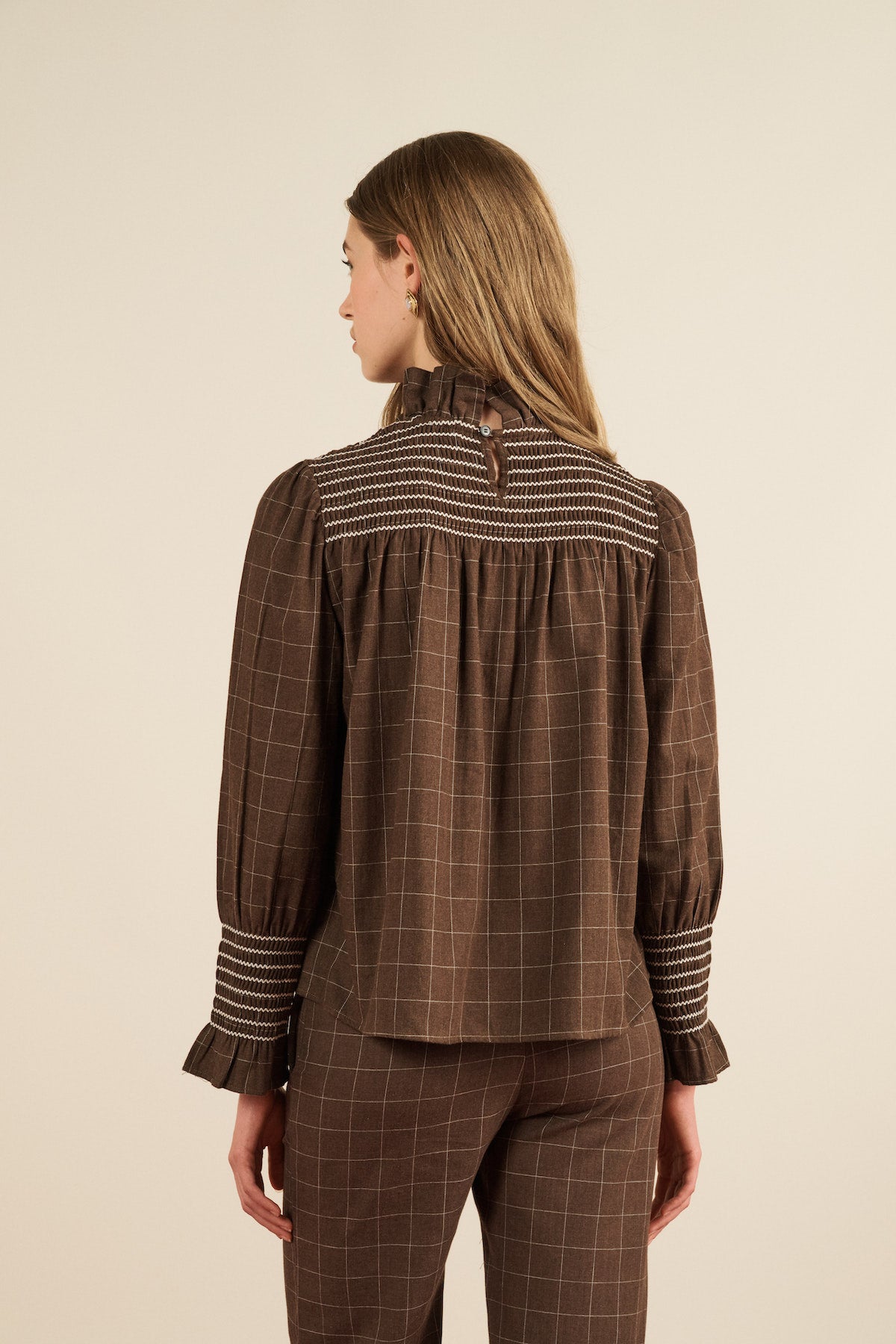 Maria de la Orden | Lilia Shirt Brown Checks
