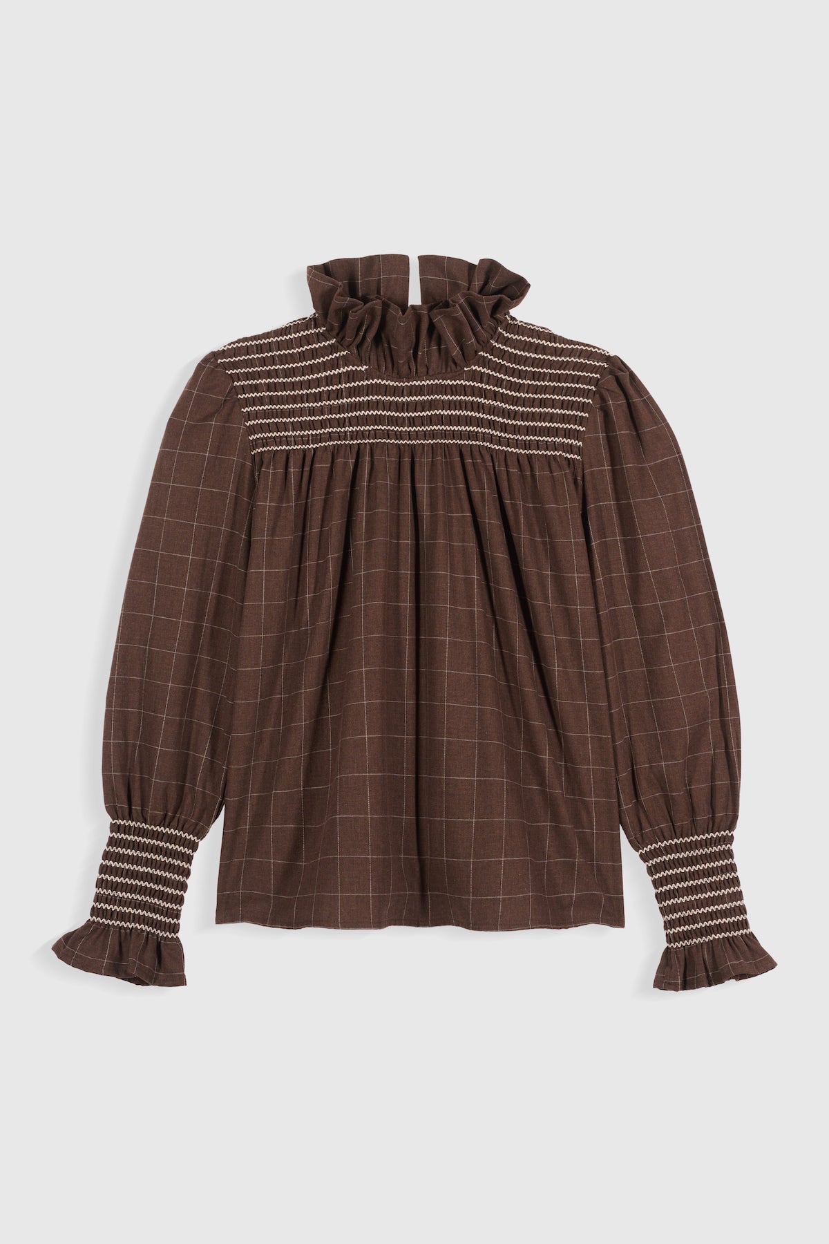 Maria de la Orden | Lilia Shirt Brown Checks