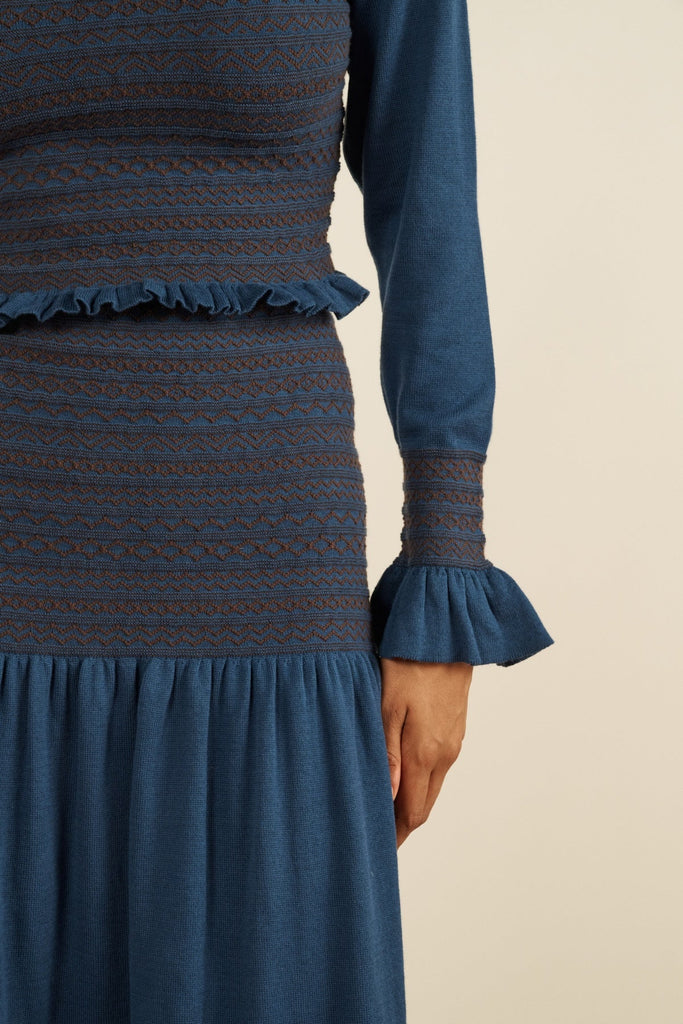 Long Owl Knit Skirt - Maria de la Orden