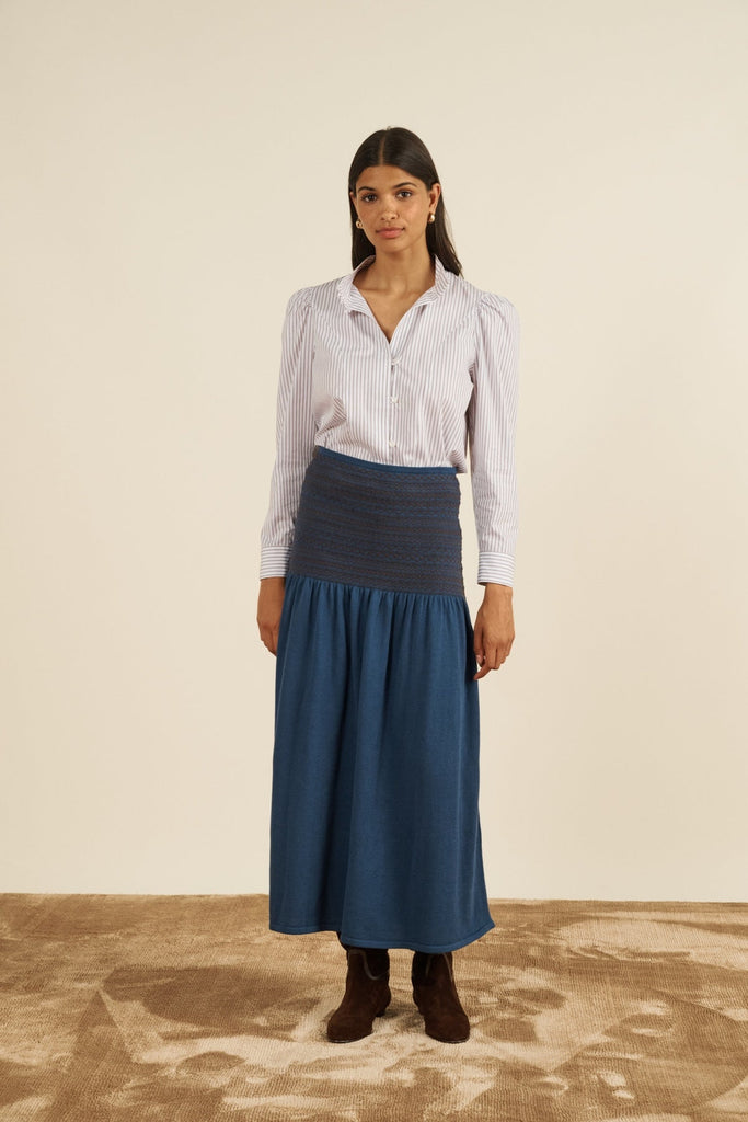 Long Owl Knit Skirt - Maria de la Orden