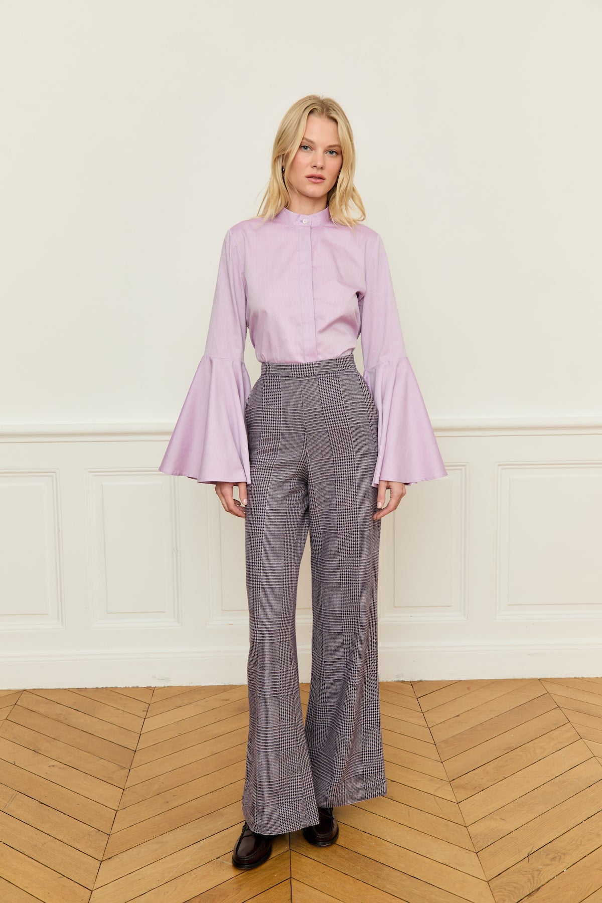 Maria de la Orden | Lova Pants Purple Checks