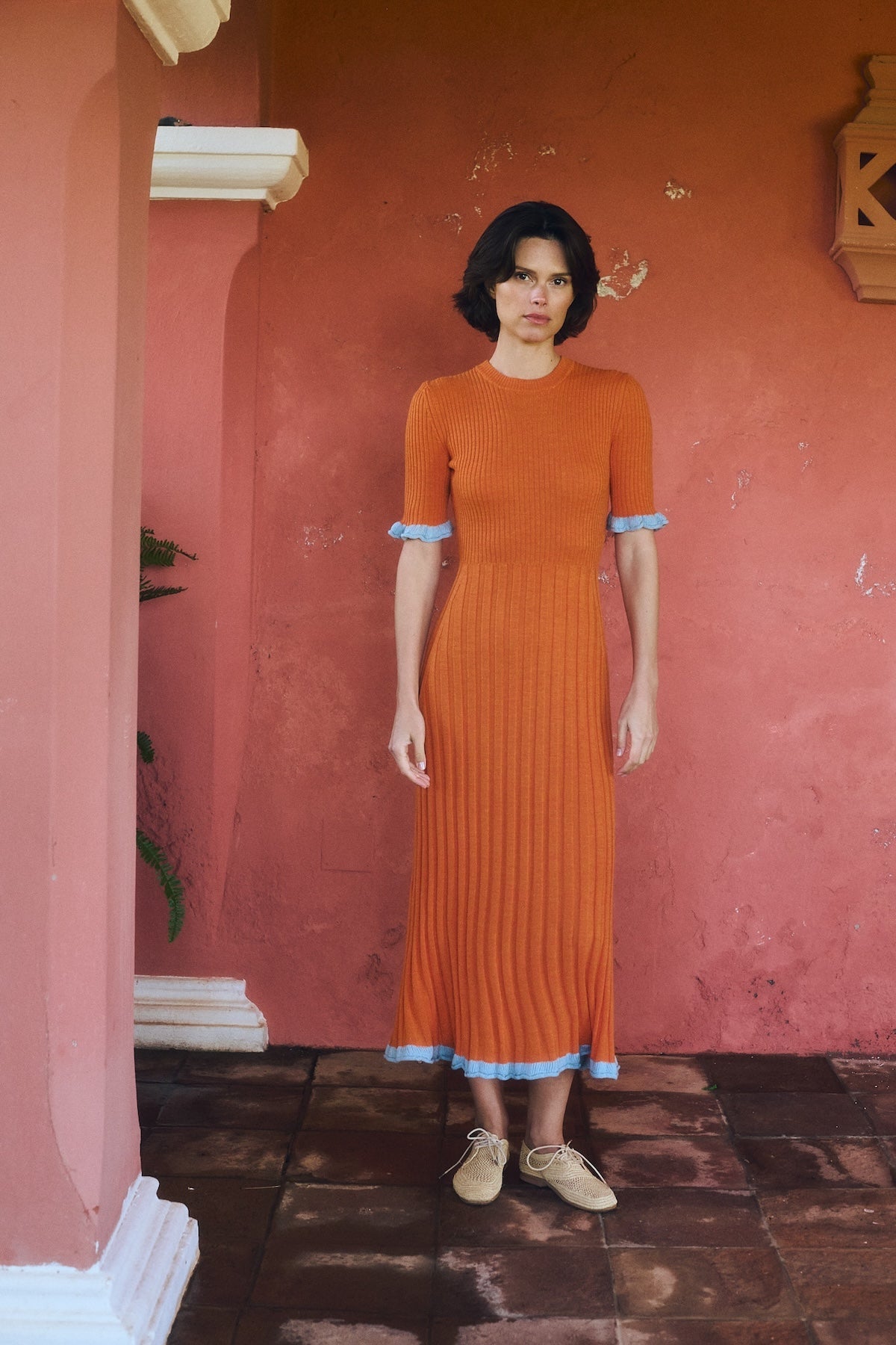 maria knitted midi dress Maria Knitted Midi Dress - Multistripe