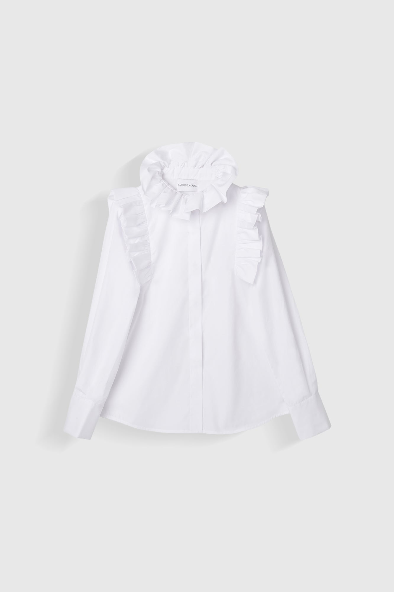tsuru APC frill shirt A.P.C. | Tops | Apc Ruffle Denim Button Shirt Eu 38 | Poshmark